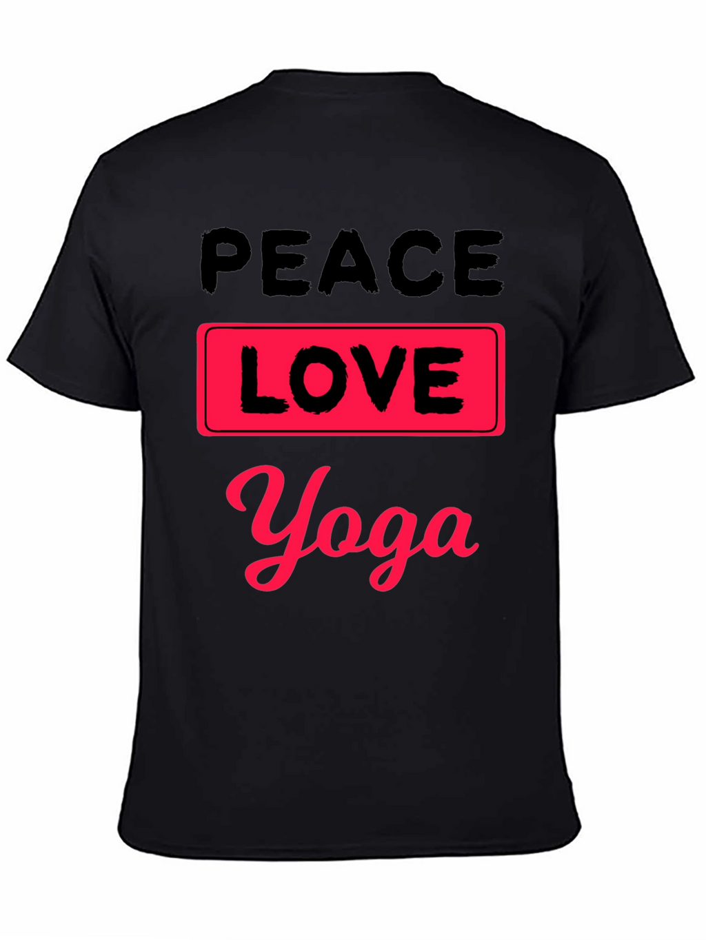Peace Love Yoga Graphic T-Shirt