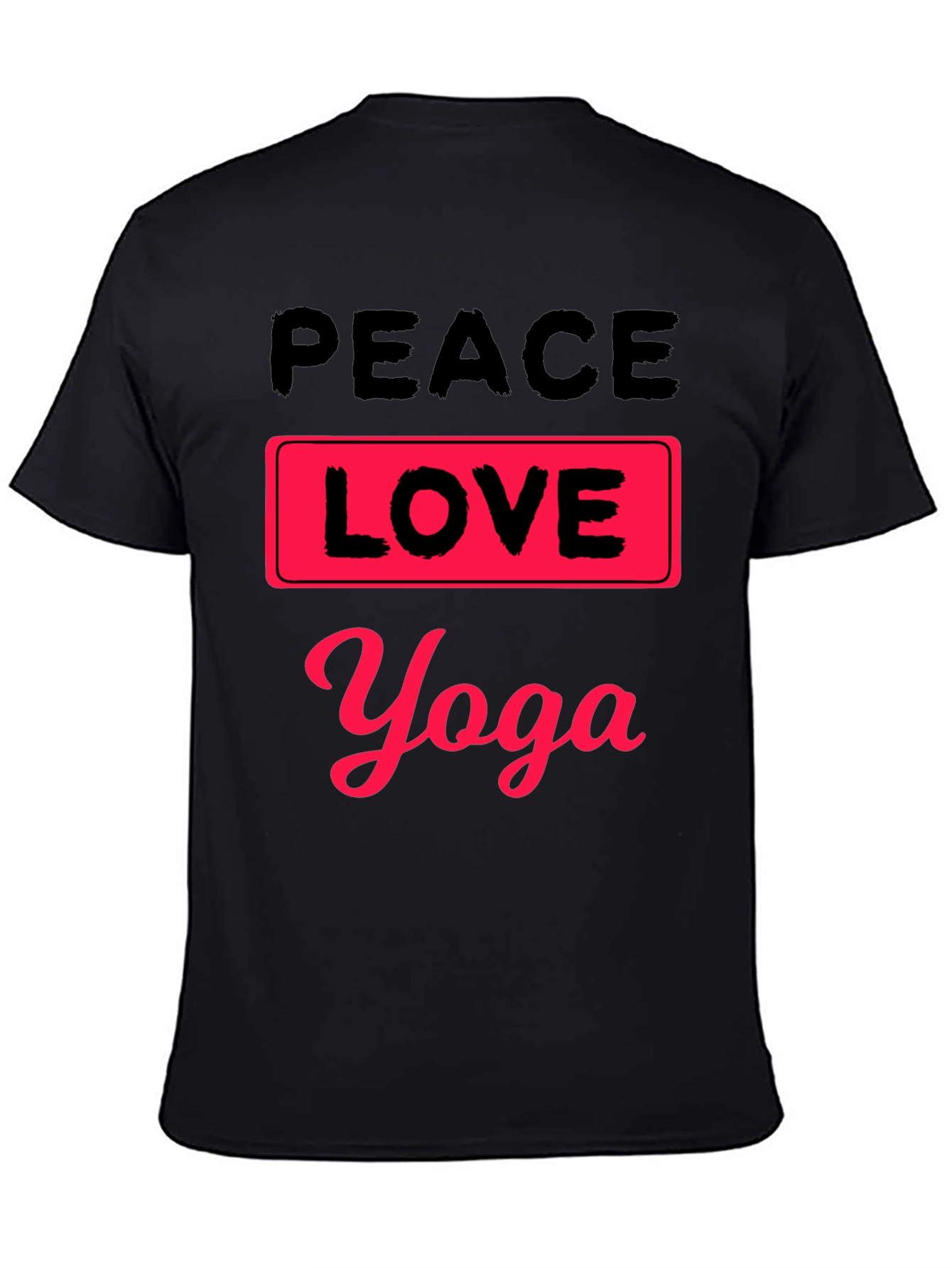 Peace Love Yoga Graphic T-Shirt