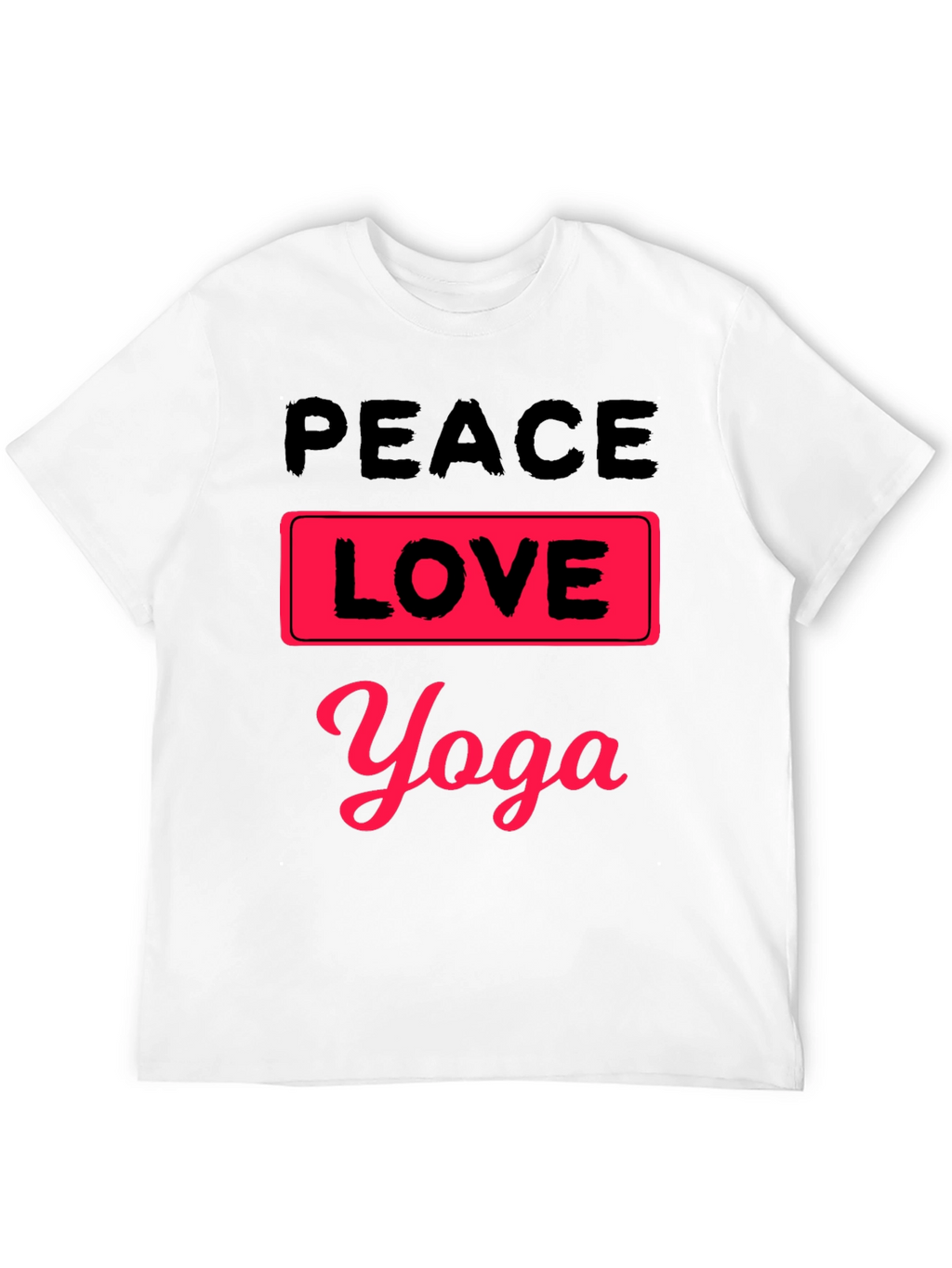 Peace Love Yoga Graphic T-Shirt