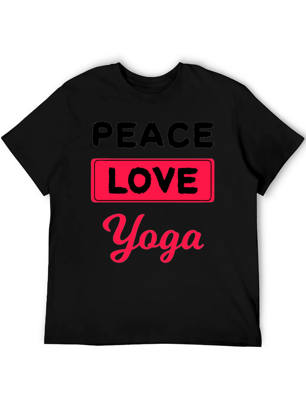 Peace Love Yoga Graphic T-Shirt