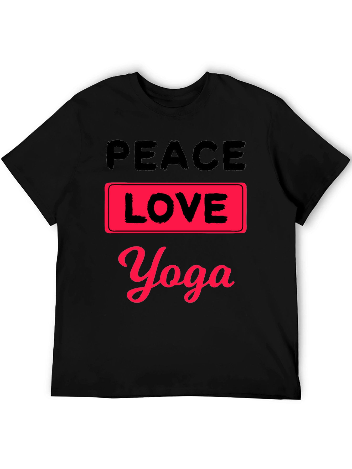 Peace Love Yoga Graphic T-Shirt