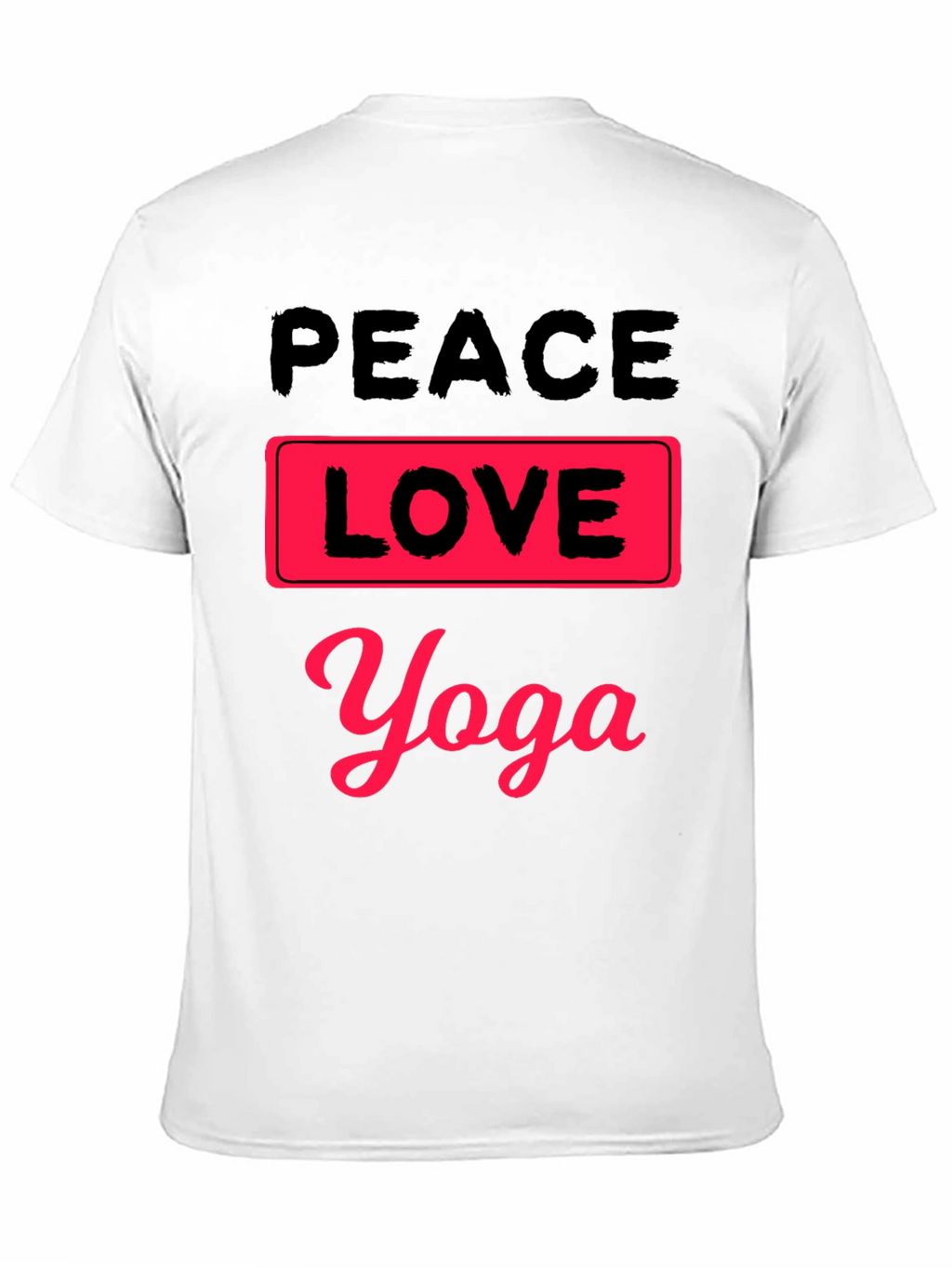 Peace Love Yoga Graphic T-Shirt
