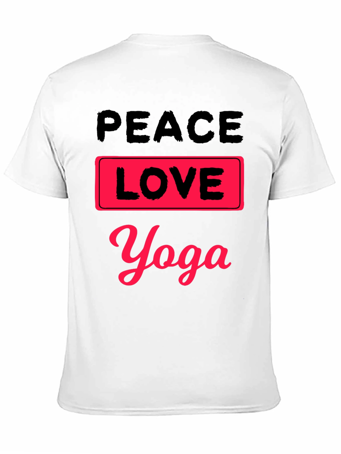 Peace Love Yoga Graphic T-Shirt