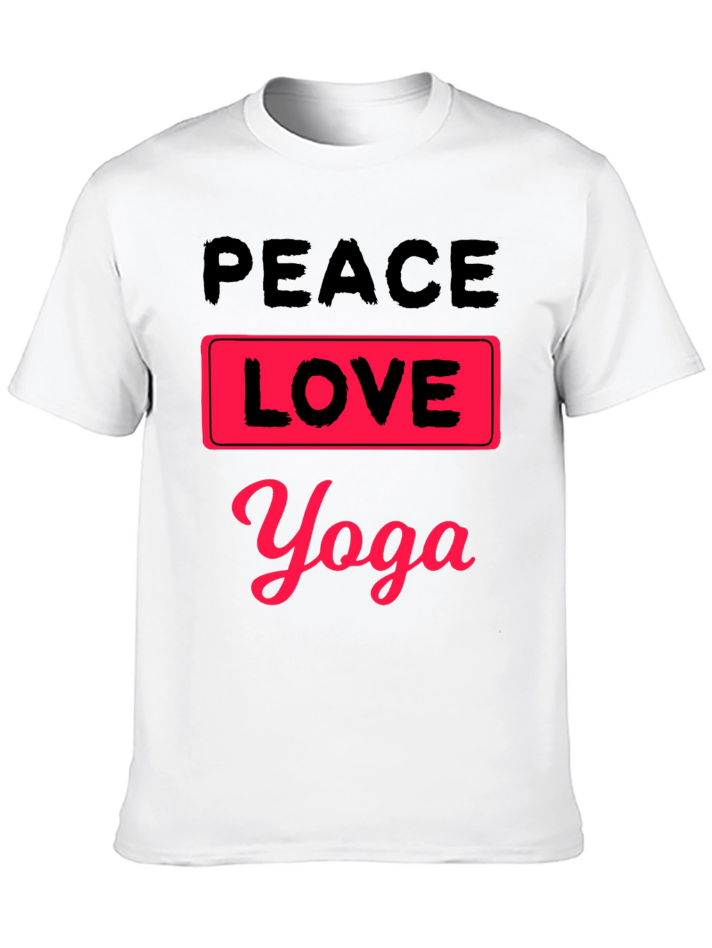 Peace Love Yoga Graphic T-Shirt