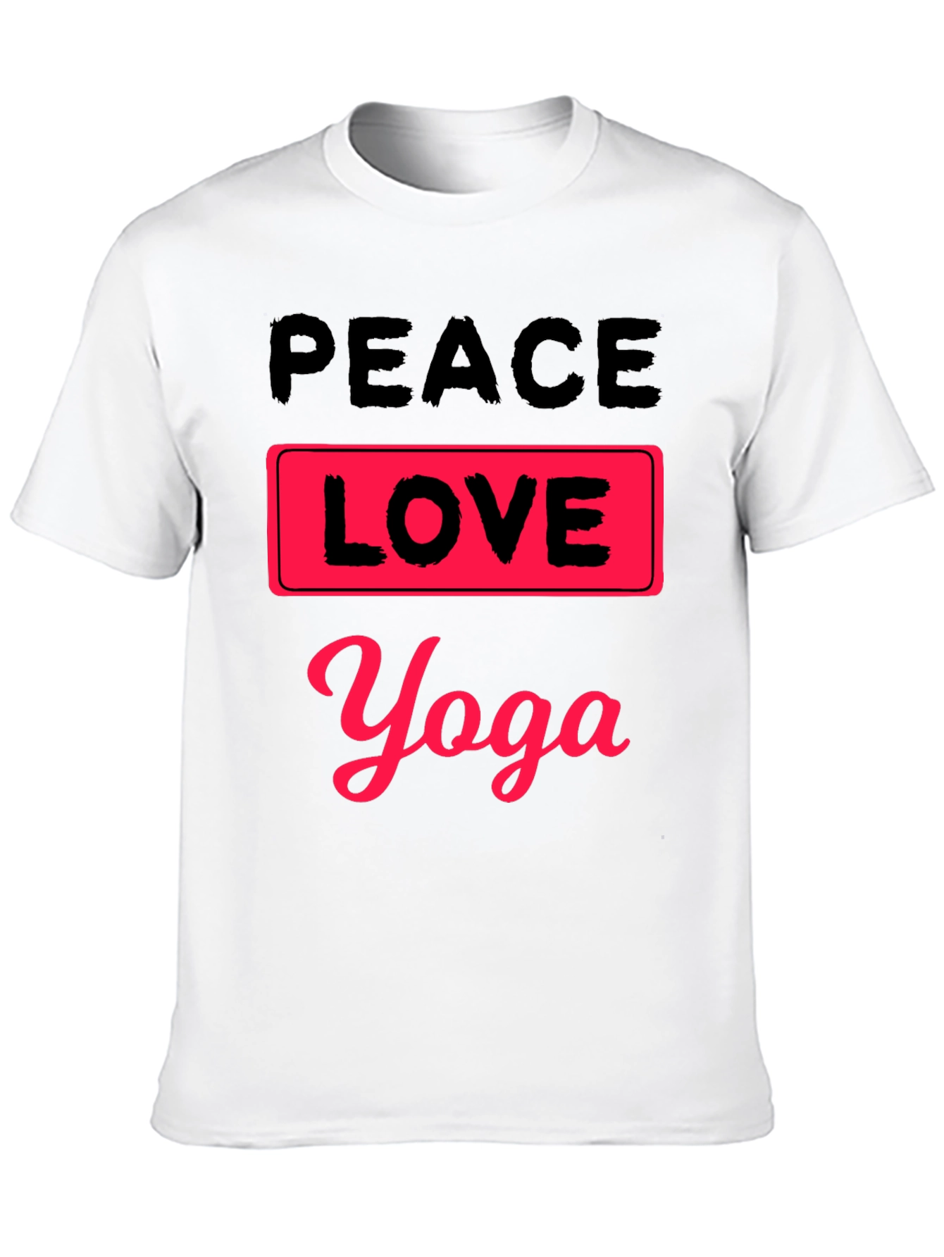 Peace Love Yoga Graphic T-Shirt