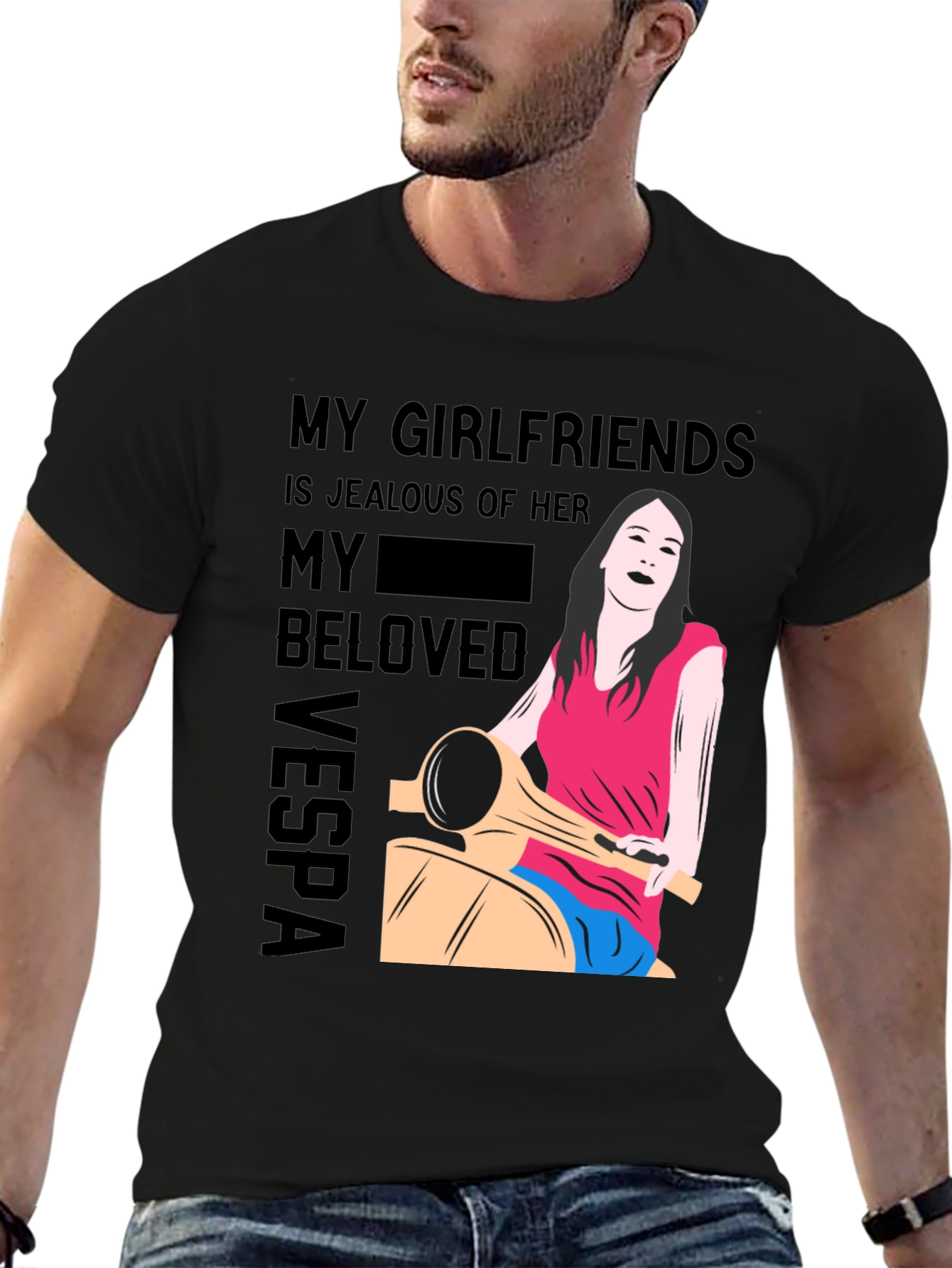 Jealous Girlfriends Vespa Graphic T-Shirt
