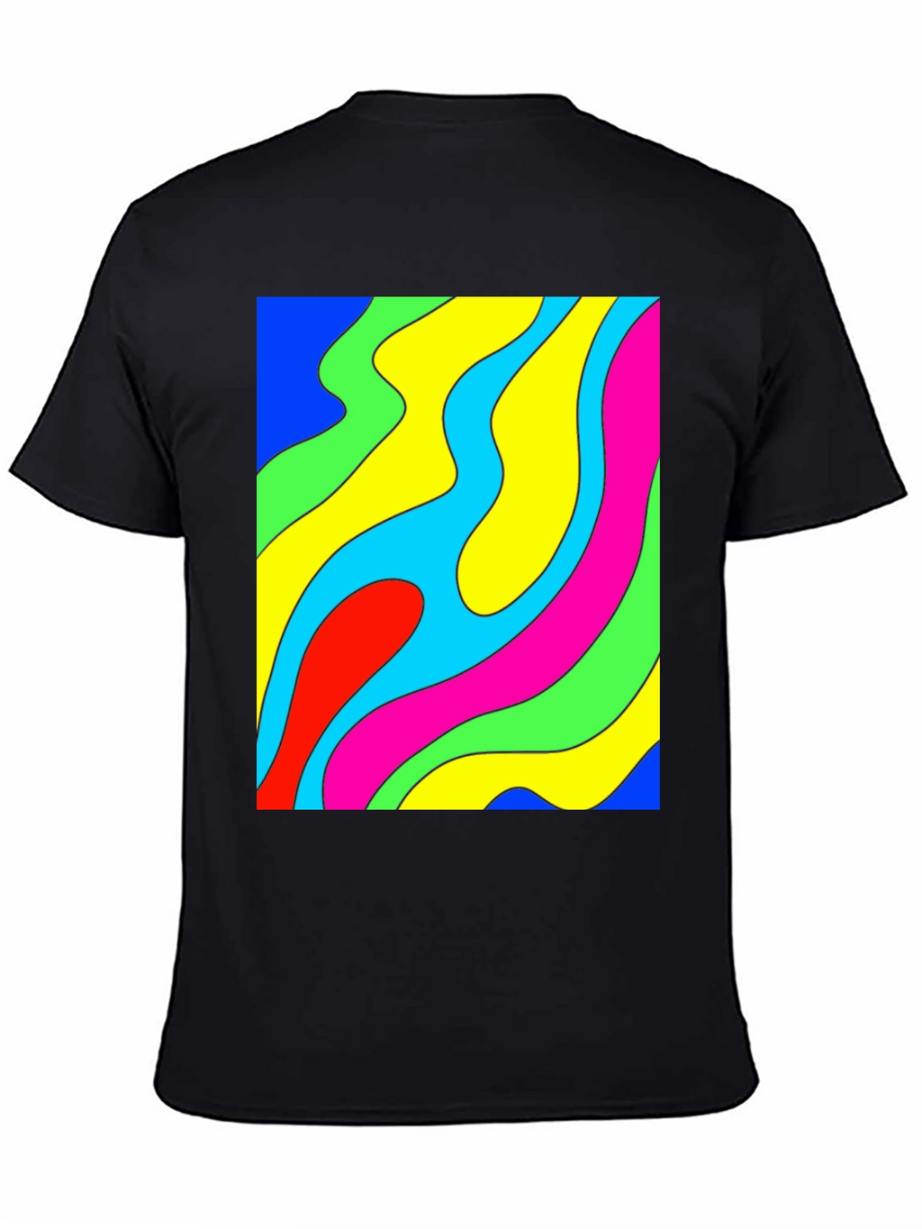 Groovy Swirl Graphic Tee - Retro Style