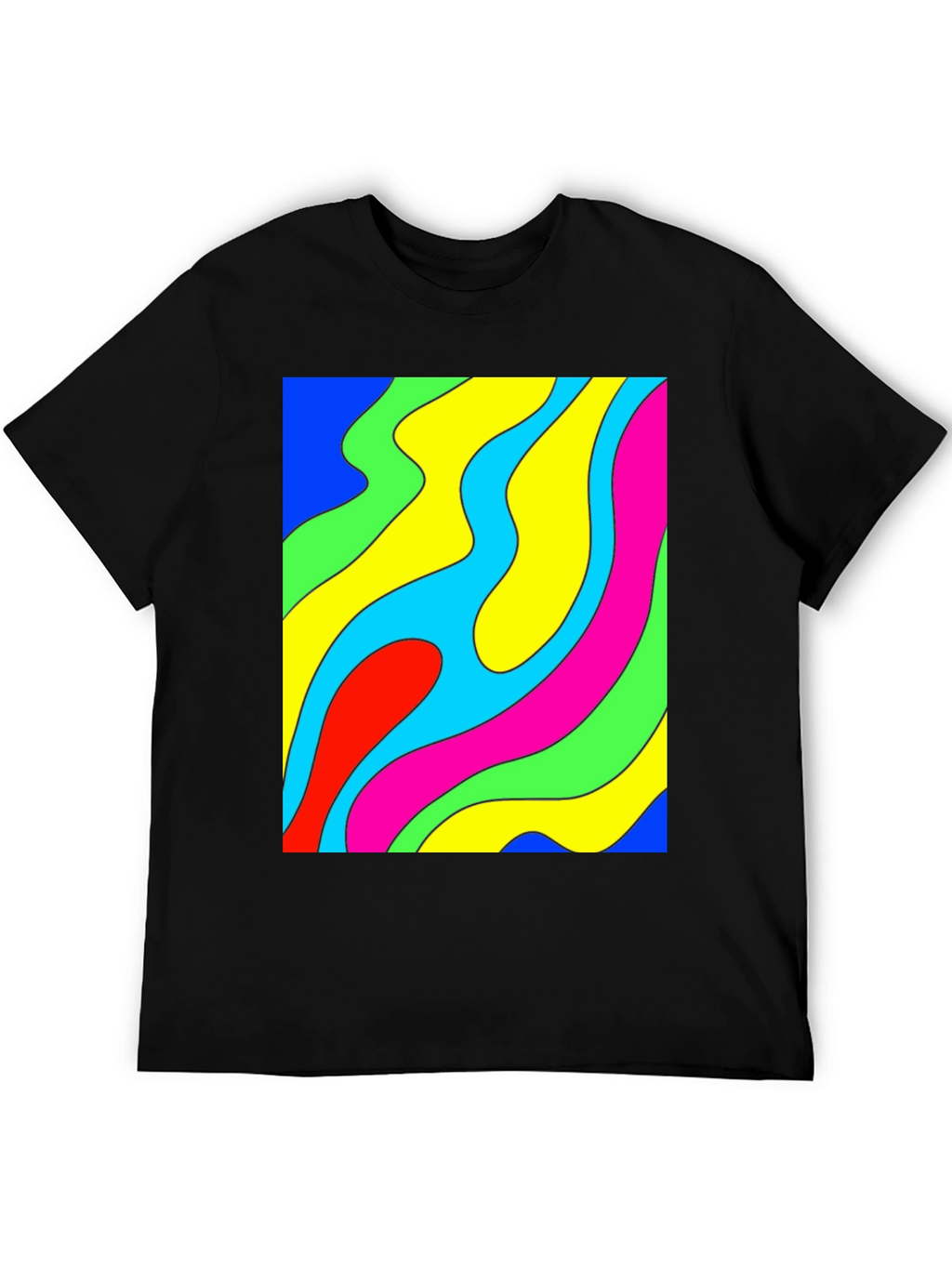 Groovy Swirl Graphic Tee - Retro Style