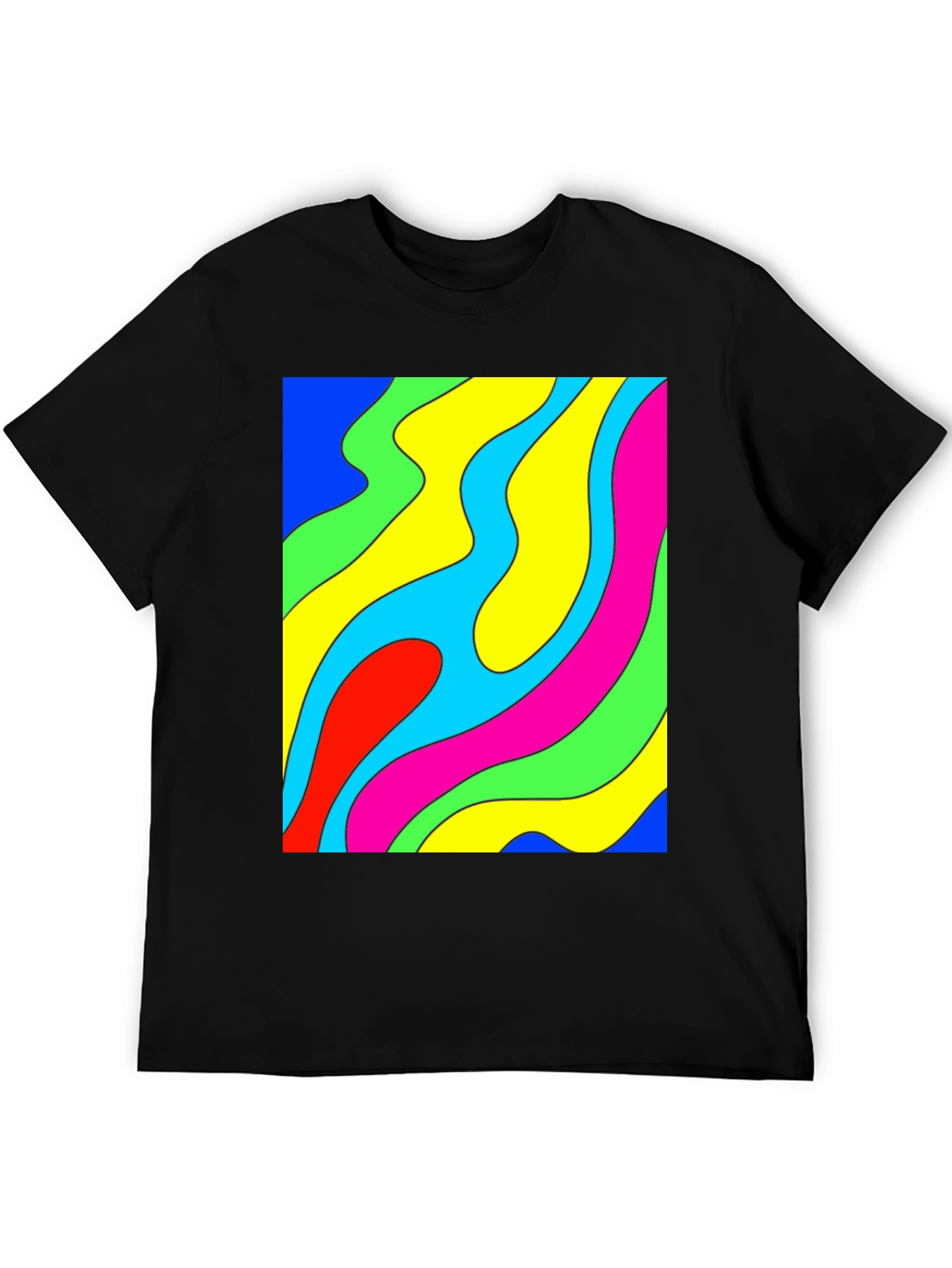 Groovy Swirl Graphic Tee - Retro Style