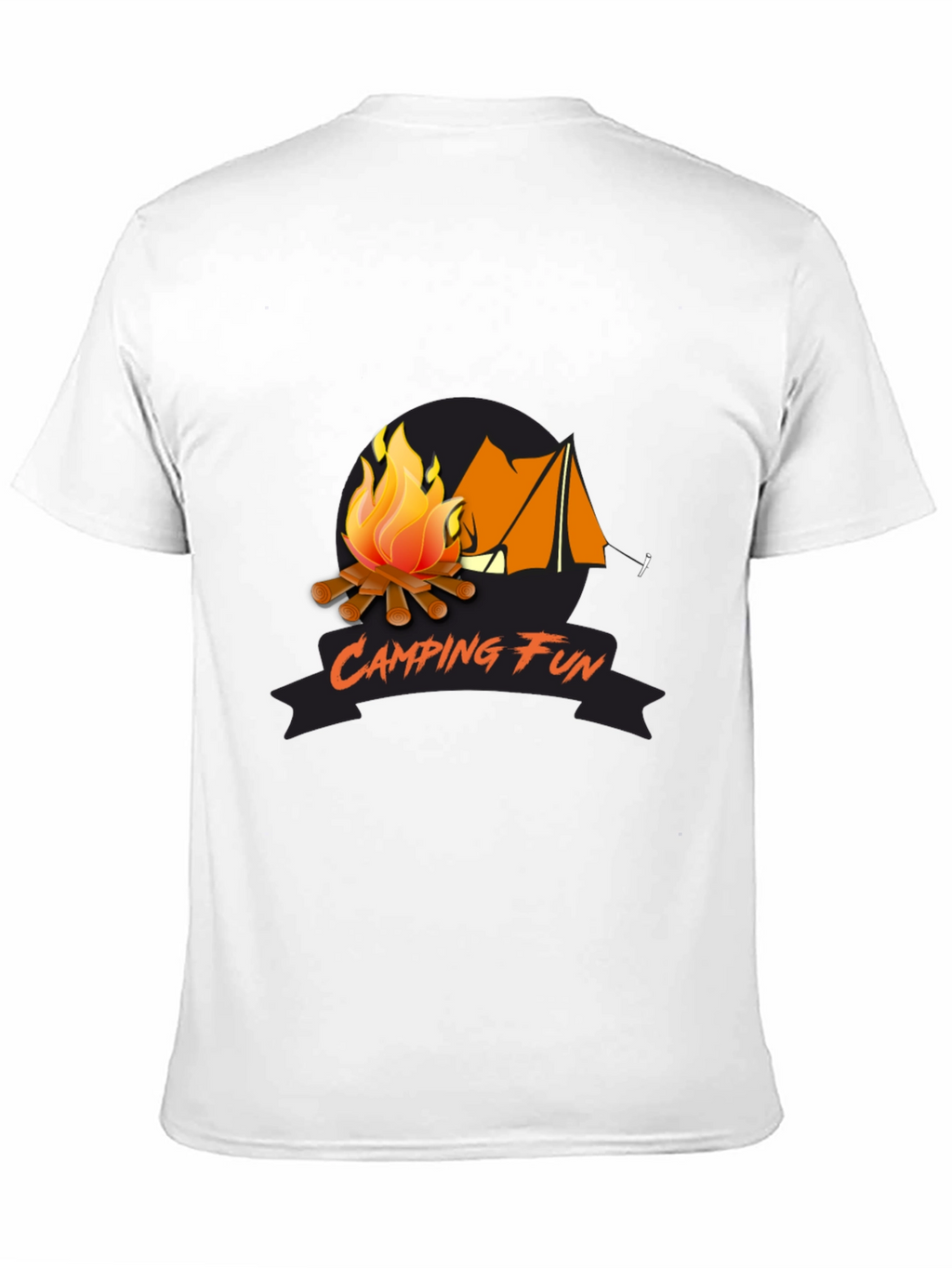 Camping Fun Graphic Tee - Black