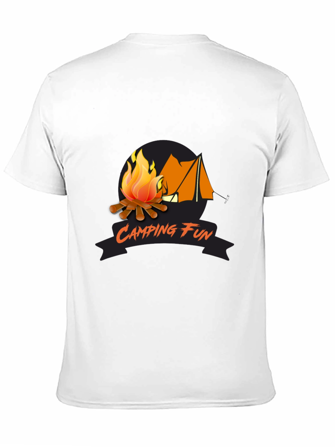 Camping Fun Graphic Tee - Black