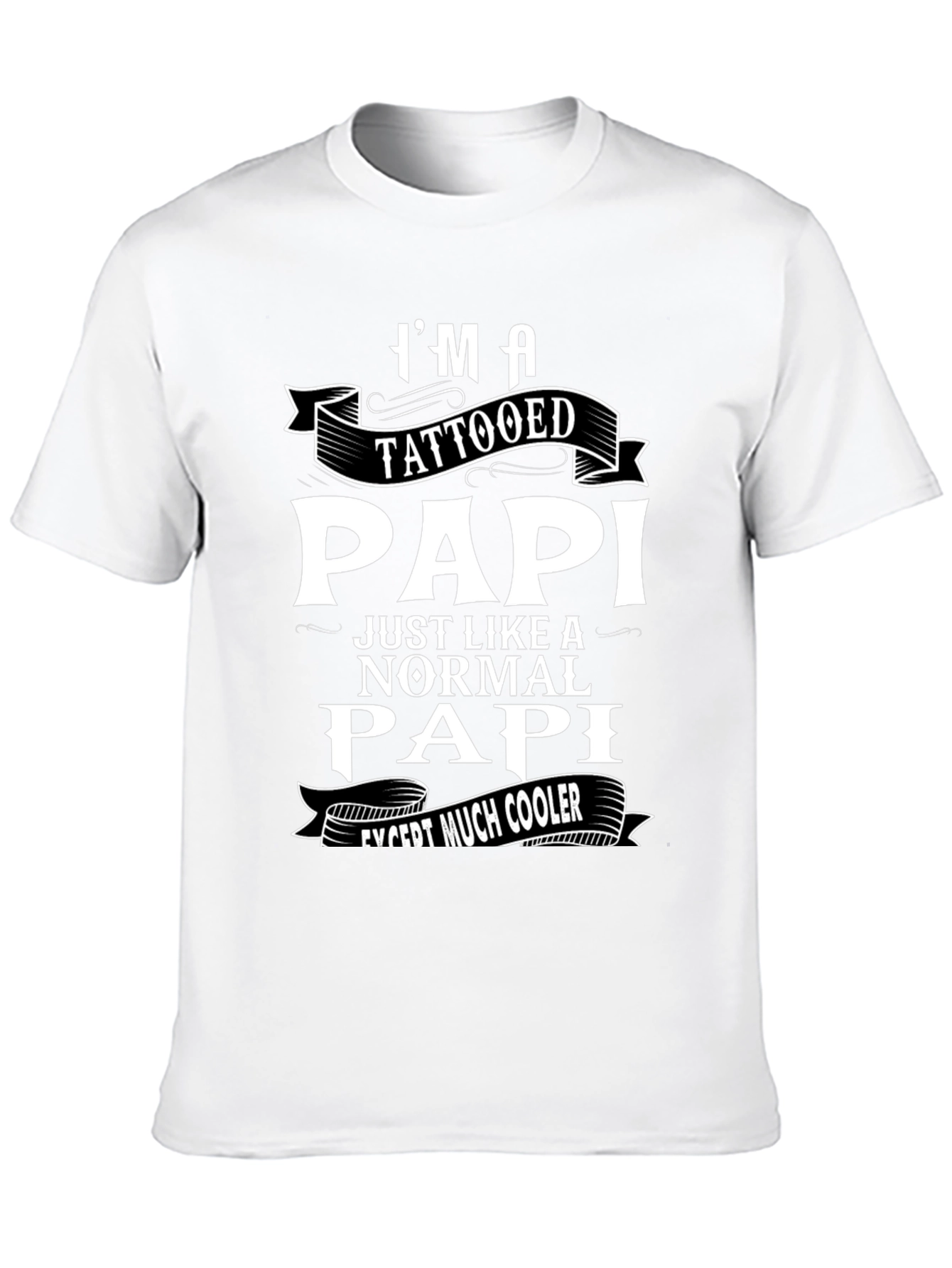 Tattooed Papi Graphic T-Shirt - Cool Fathers Day Gift