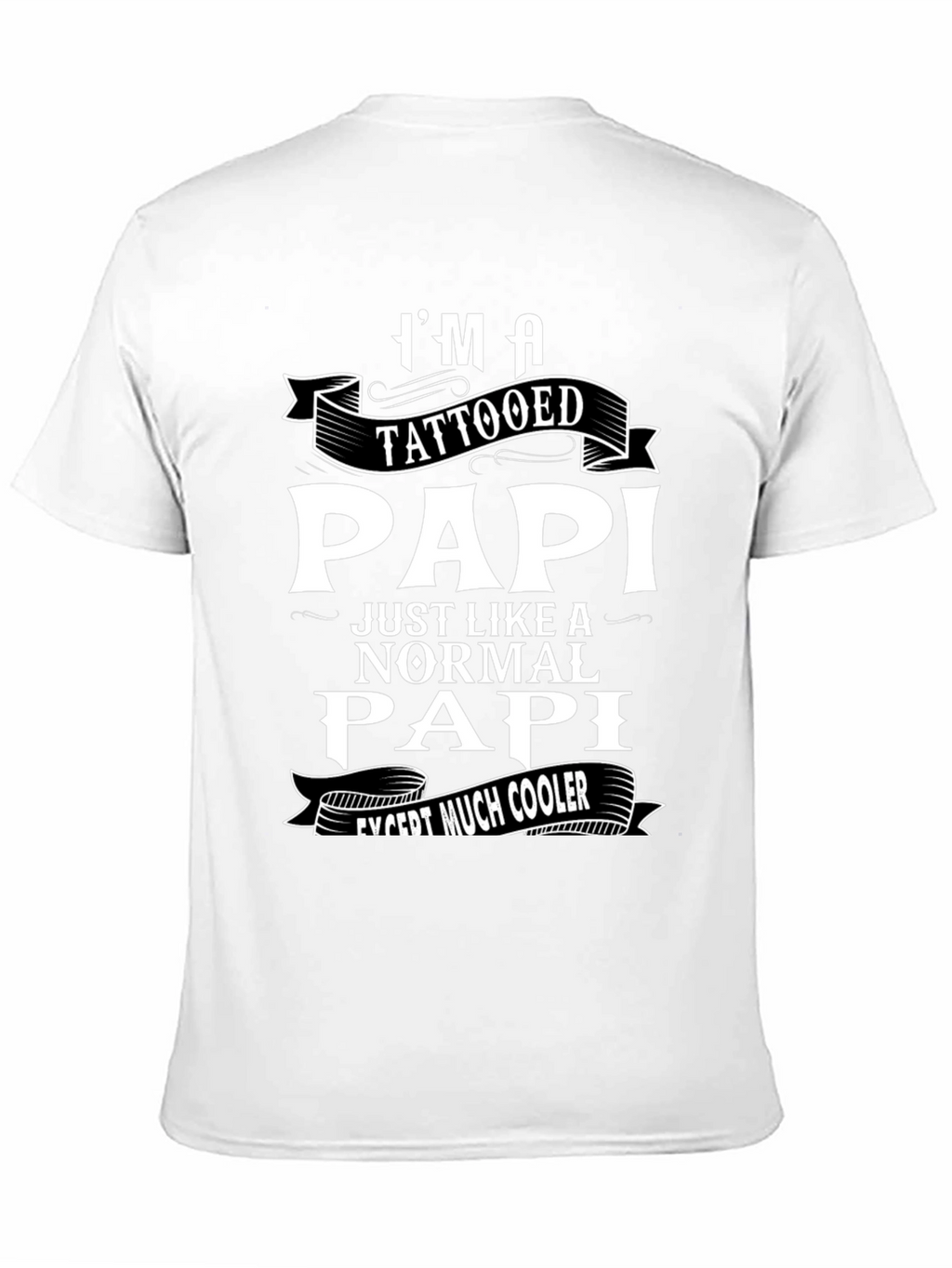 Tattooed Papi Graphic T-Shirt - Cool Fathers Day Gift