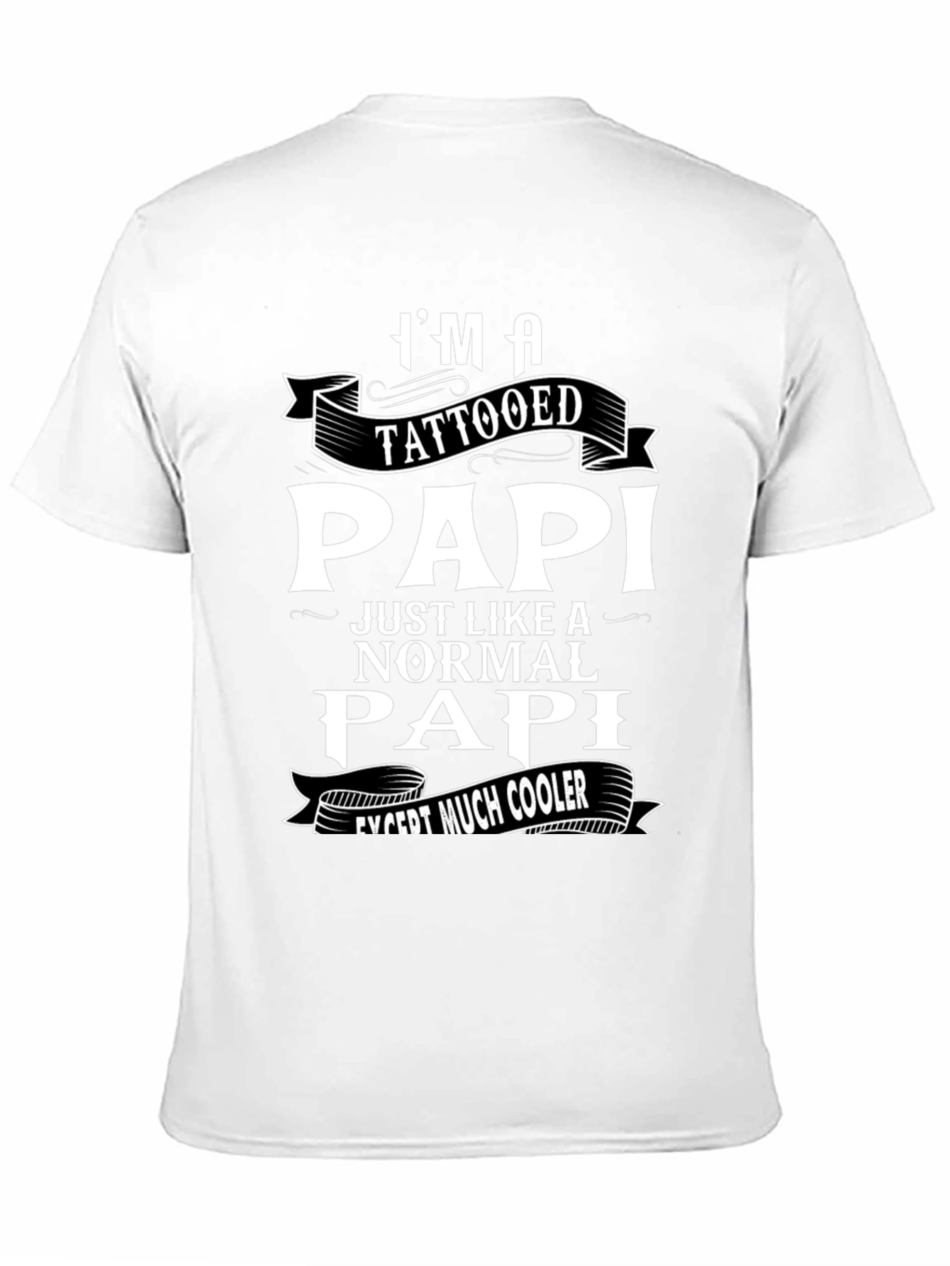 Tattooed Papi Graphic T-Shirt - Cool Fathers Day Gift