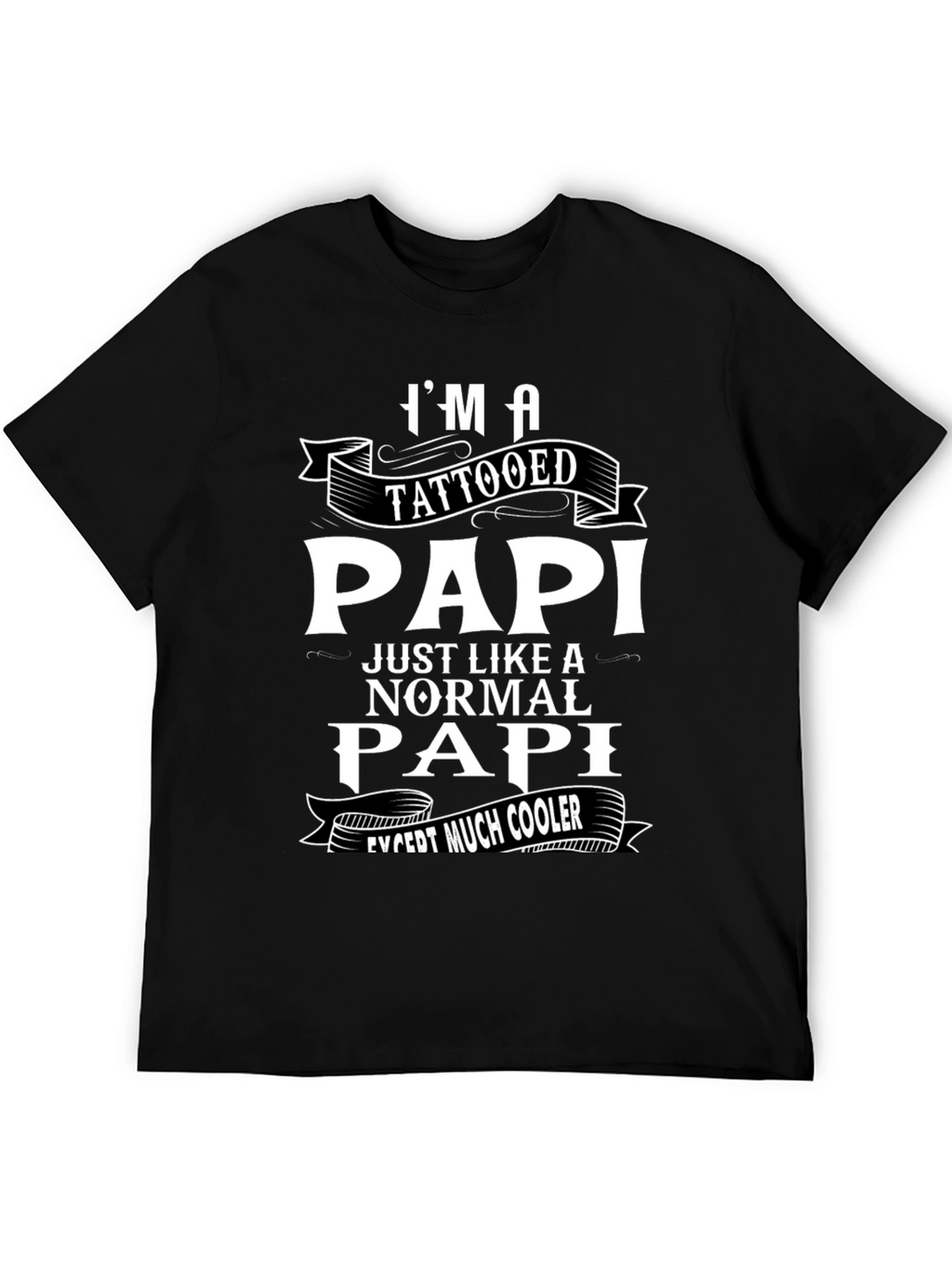 Tattooed Papi Graphic T-Shirt - Cool Fathers Day Gift