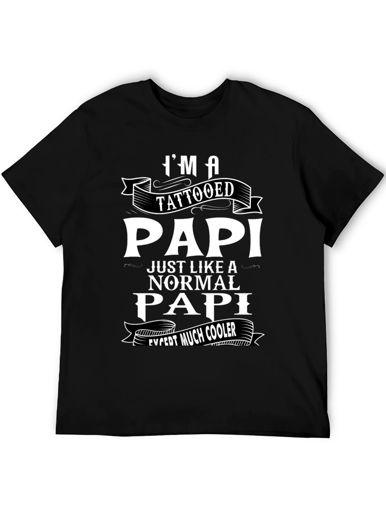 Tattooed Papi Graphic T-Shirt - Cool Fathers Day Gift
