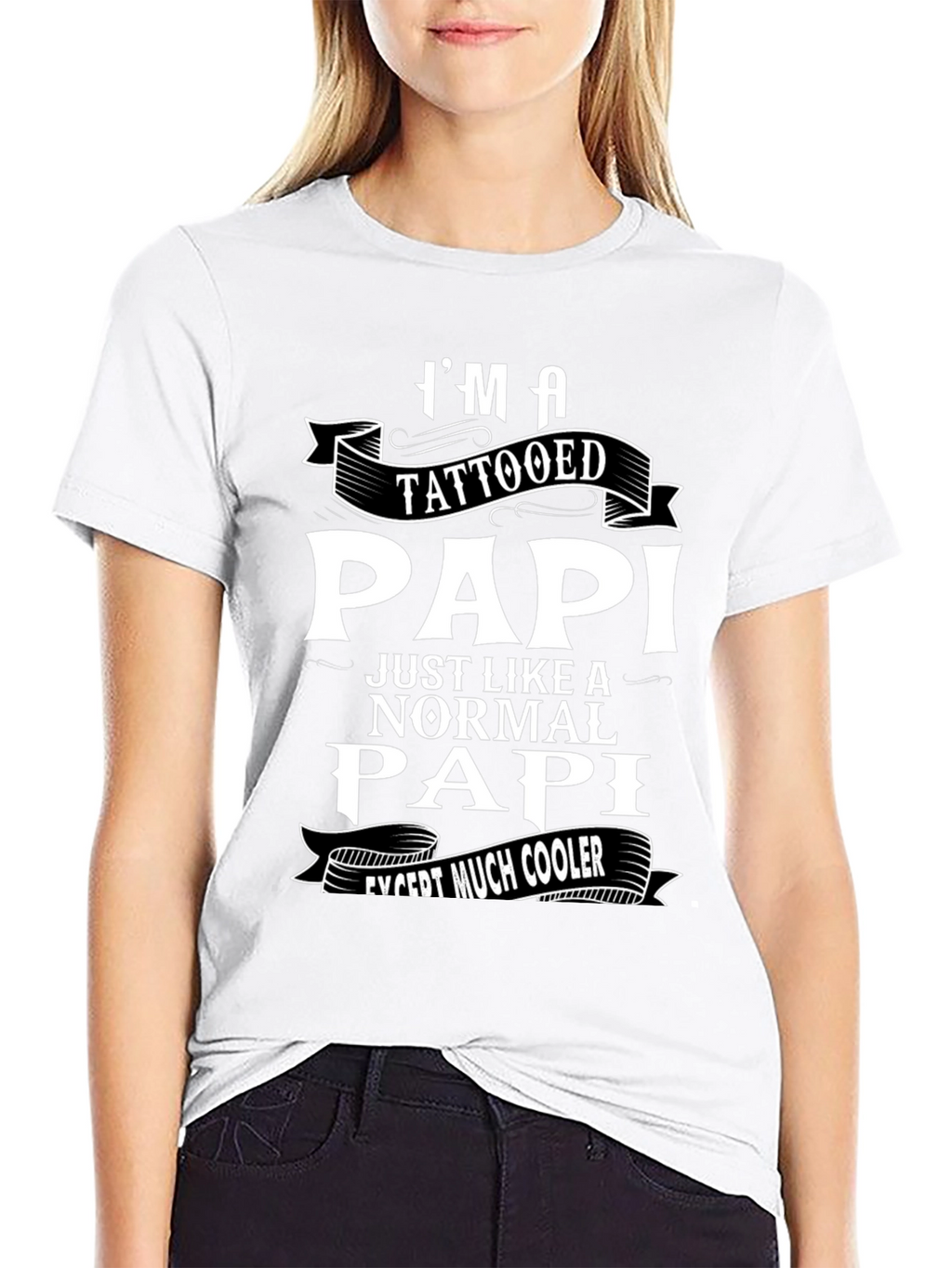 Tattooed Papi Graphic T-Shirt - Cool Fathers Day Gift