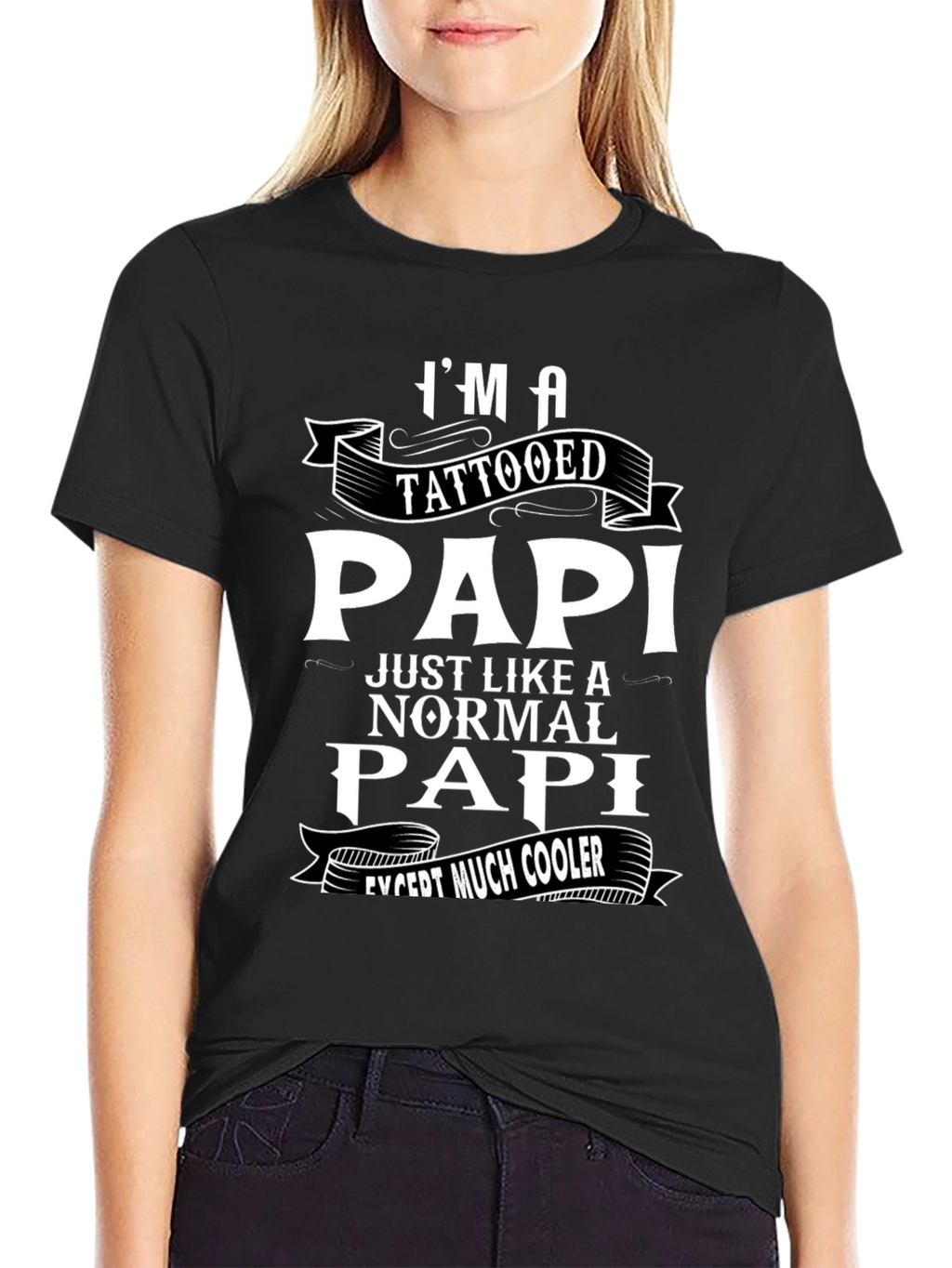 Tattooed Papi Graphic T-Shirt - Cool Fathers Day Gift