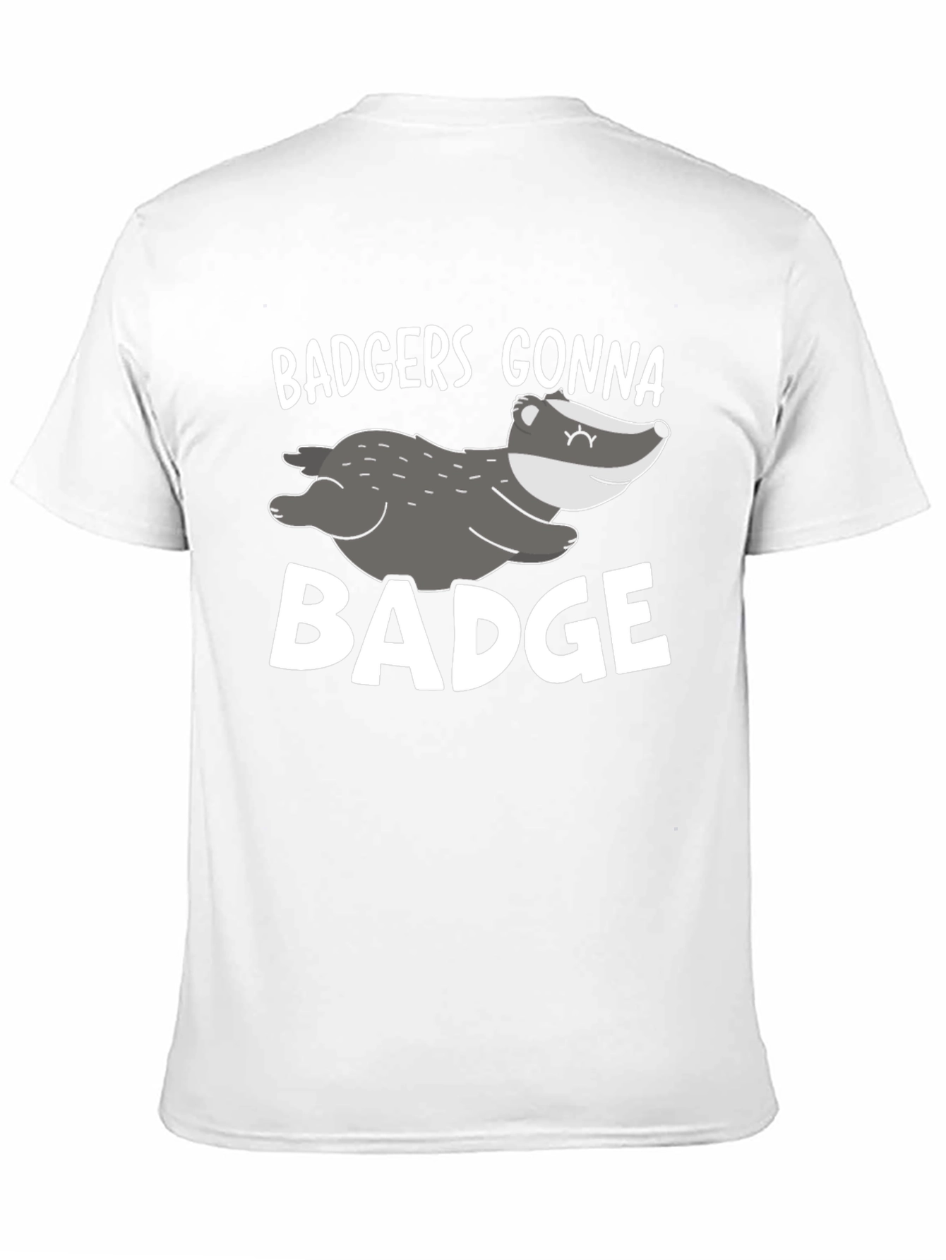 Badgers Gonna Badge Black Graphic Tee