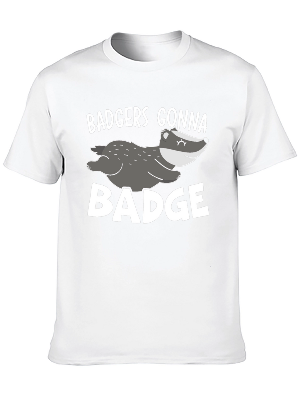 Badgers Gonna Badge Black Graphic Tee