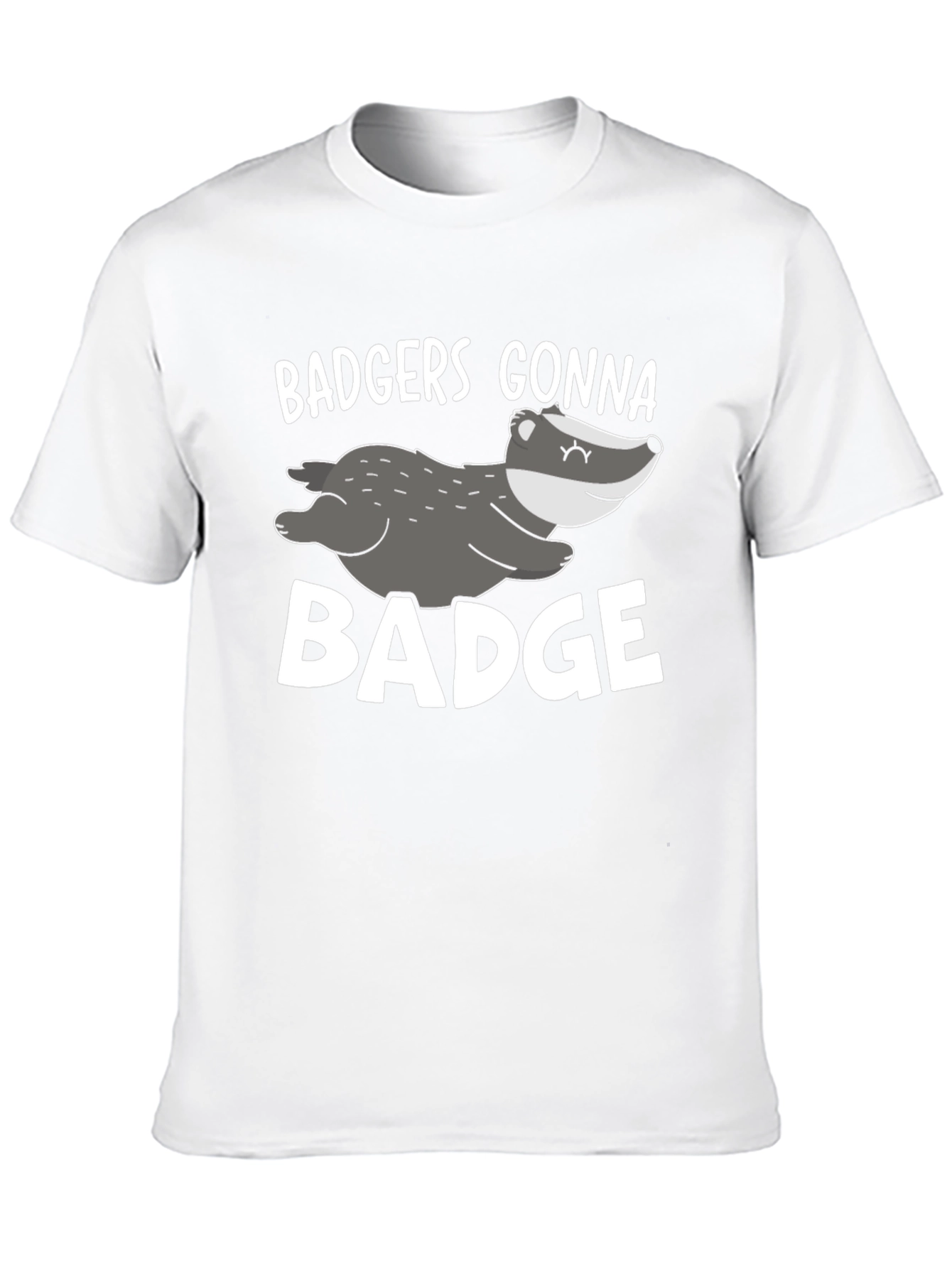 Badgers Gonna Badge Black Graphic Tee
