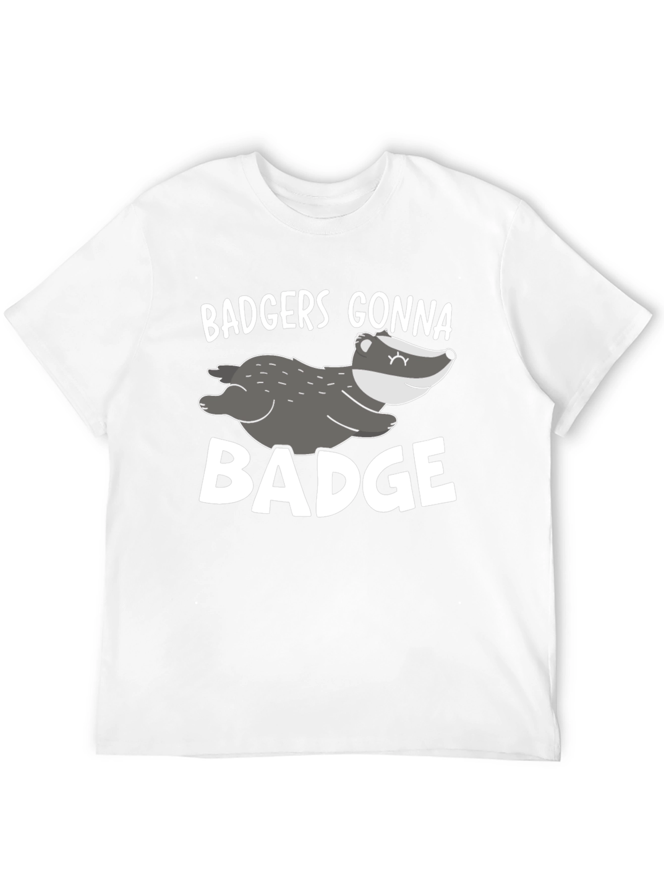 Badgers Gonna Badge Black Graphic Tee