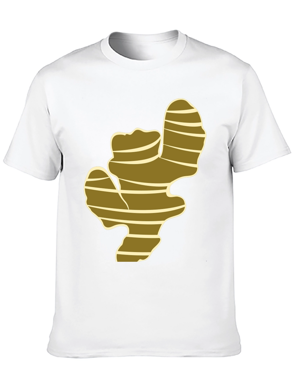 Ginger Root Graphic Print Black T-Shirt