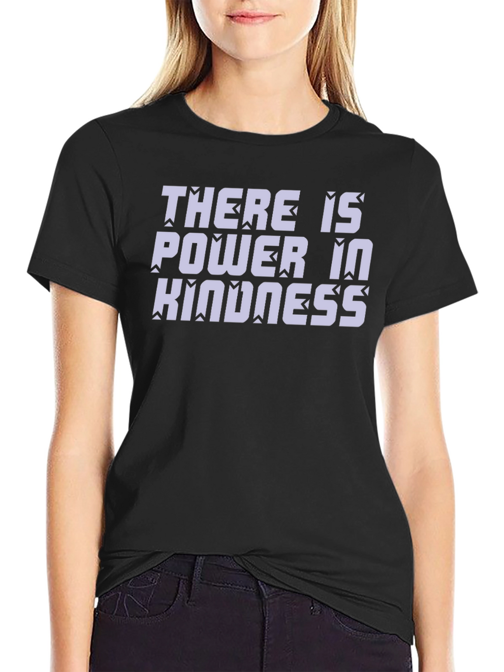 Power in Kindness Black Graphic Tee