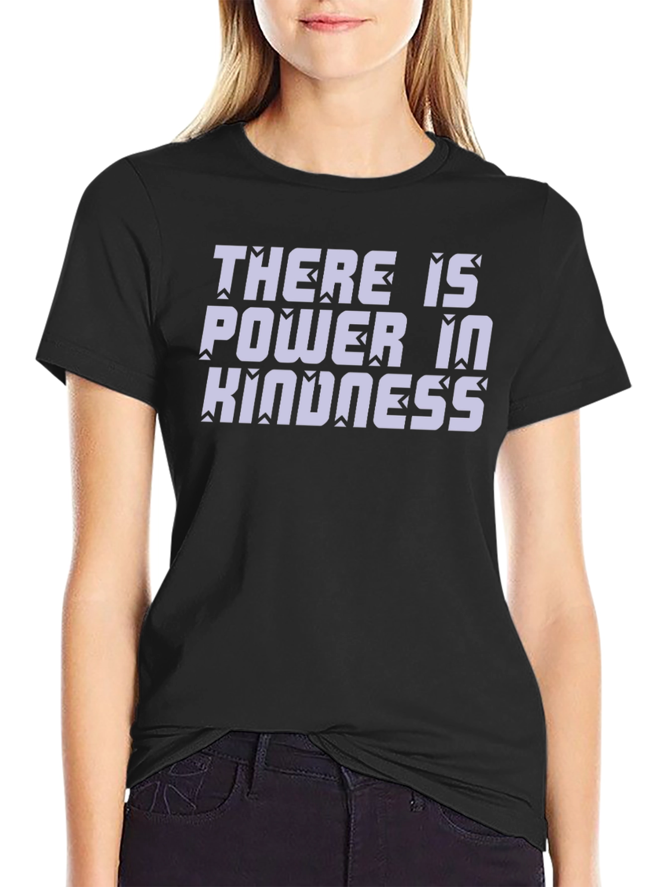 Power in Kindness Black Graphic Tee