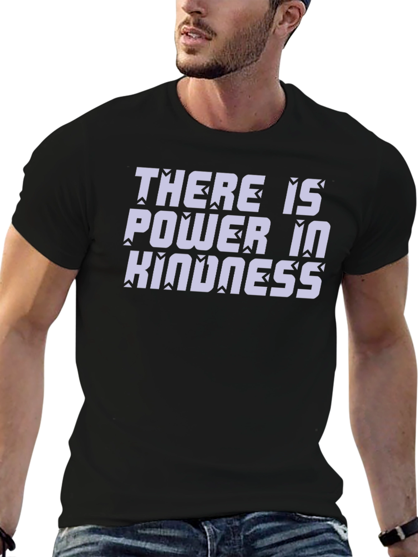 Power in Kindness Black Graphic Tee