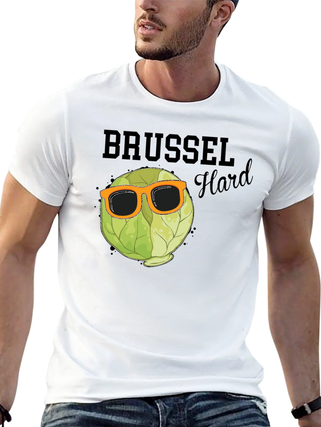 Brussels Hard Mens Black T-Shirt
