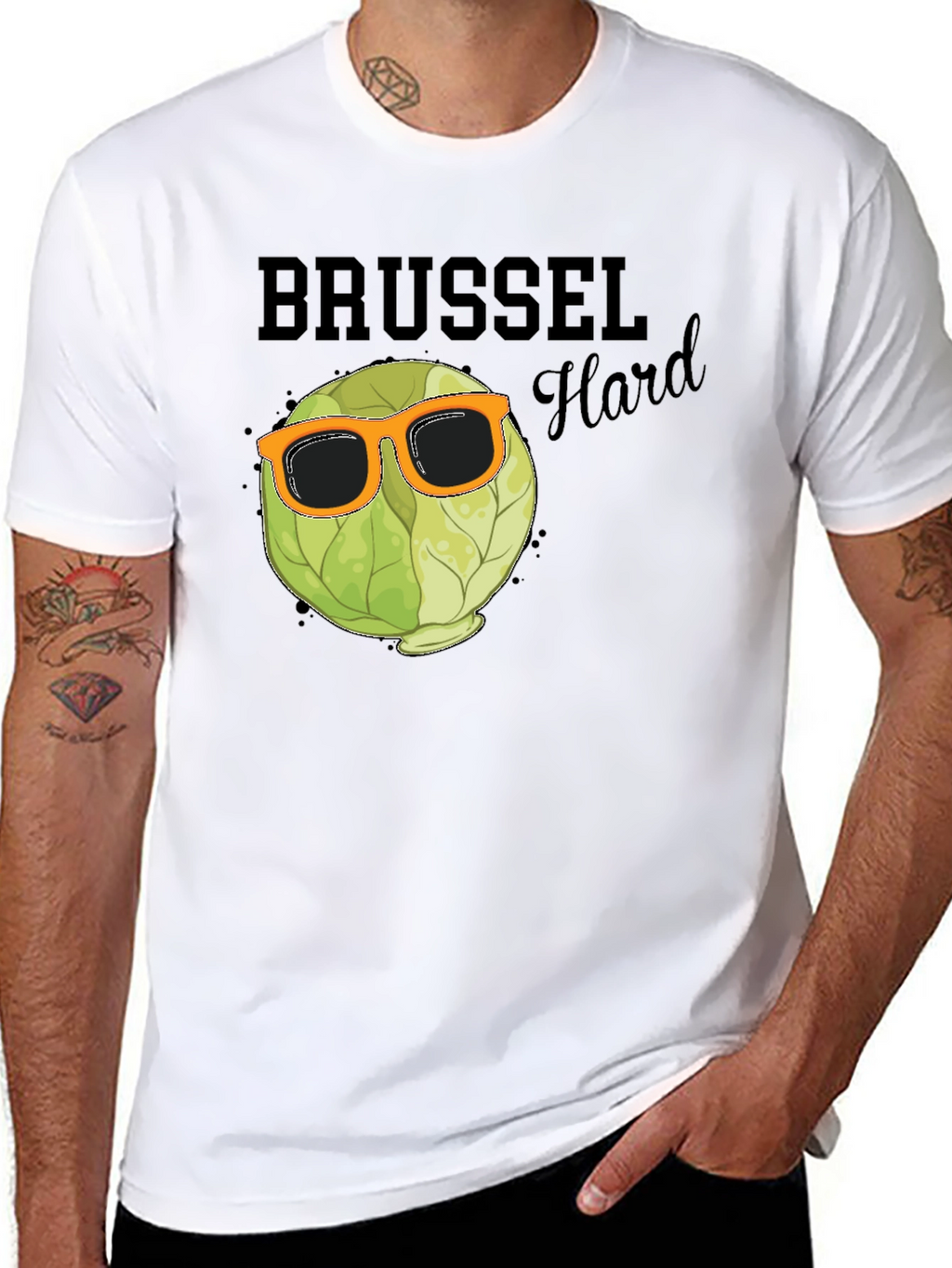 Brussels Hard Mens Black T-Shirt