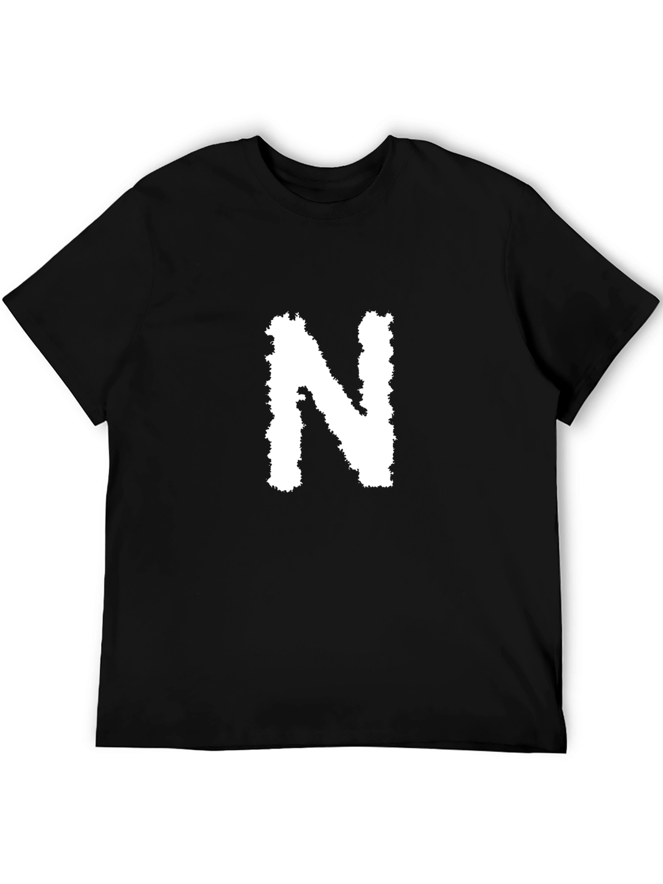 Black T-Shirt with White N