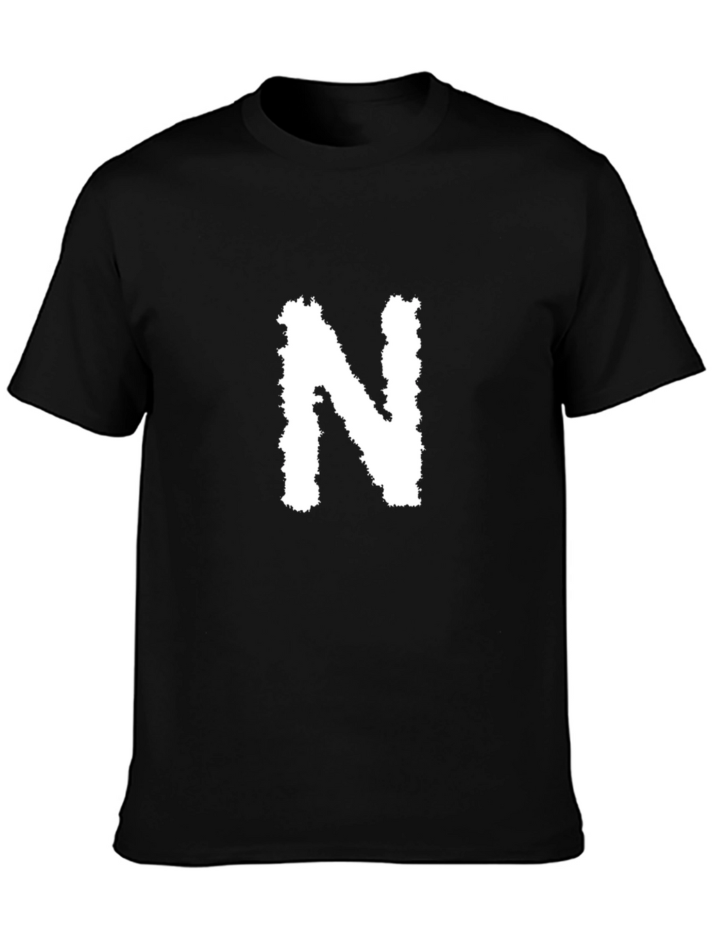 Black T-Shirt with White N