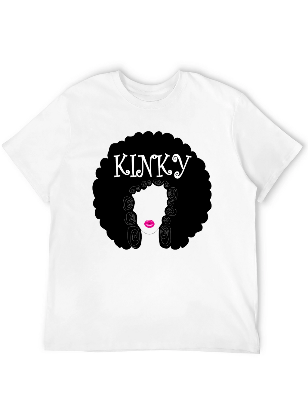 KINKY Afro Graphic T-Shirt - Black