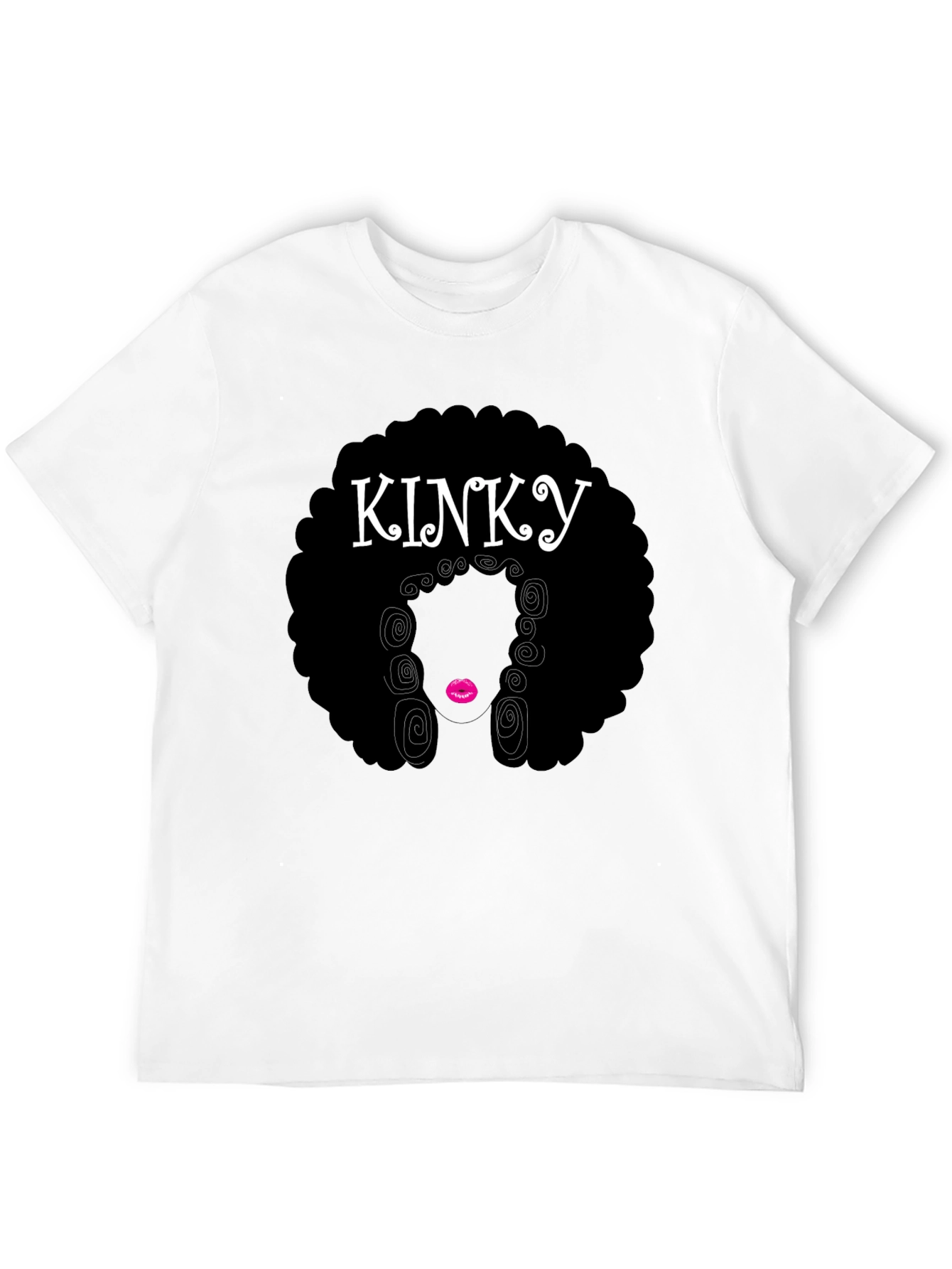 KINKY Afro Graphic T-Shirt - Black
