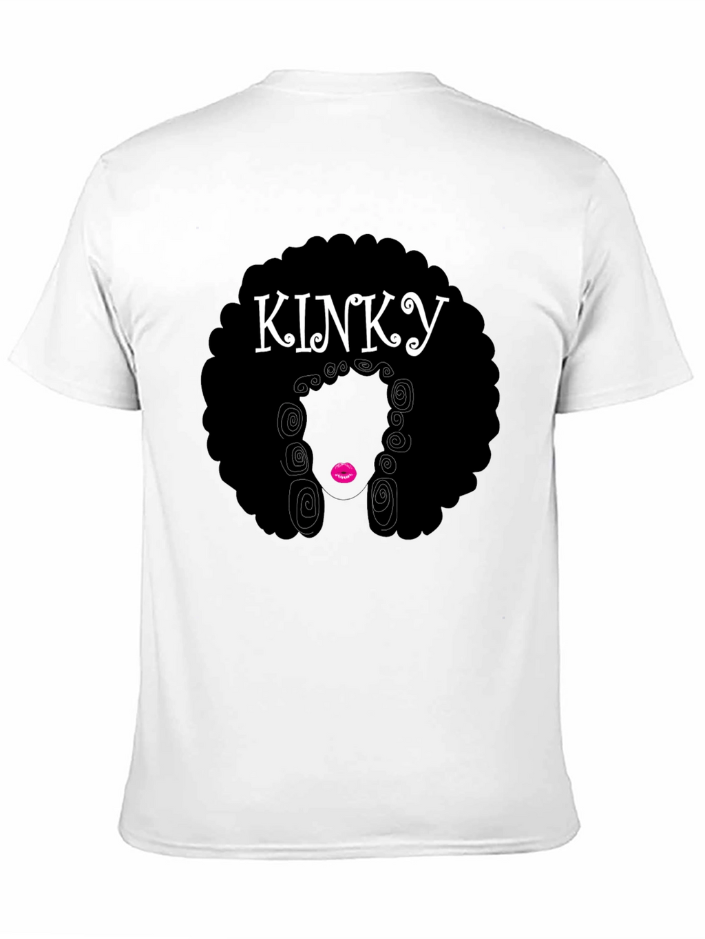 KINKY Afro Graphic T-Shirt - Black