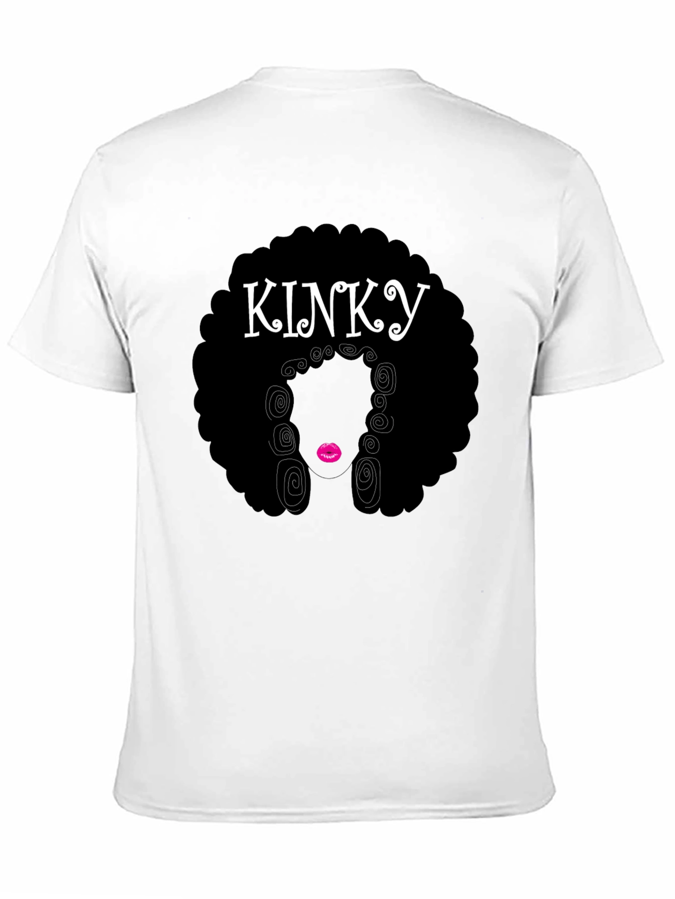 KINKY Afro Graphic T-Shirt - Black