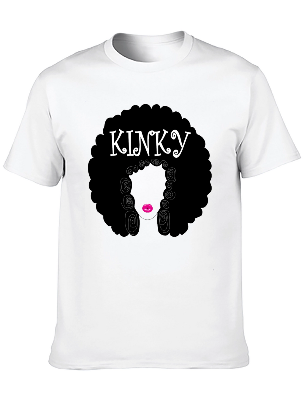 KINKY Afro Graphic T-Shirt - Black