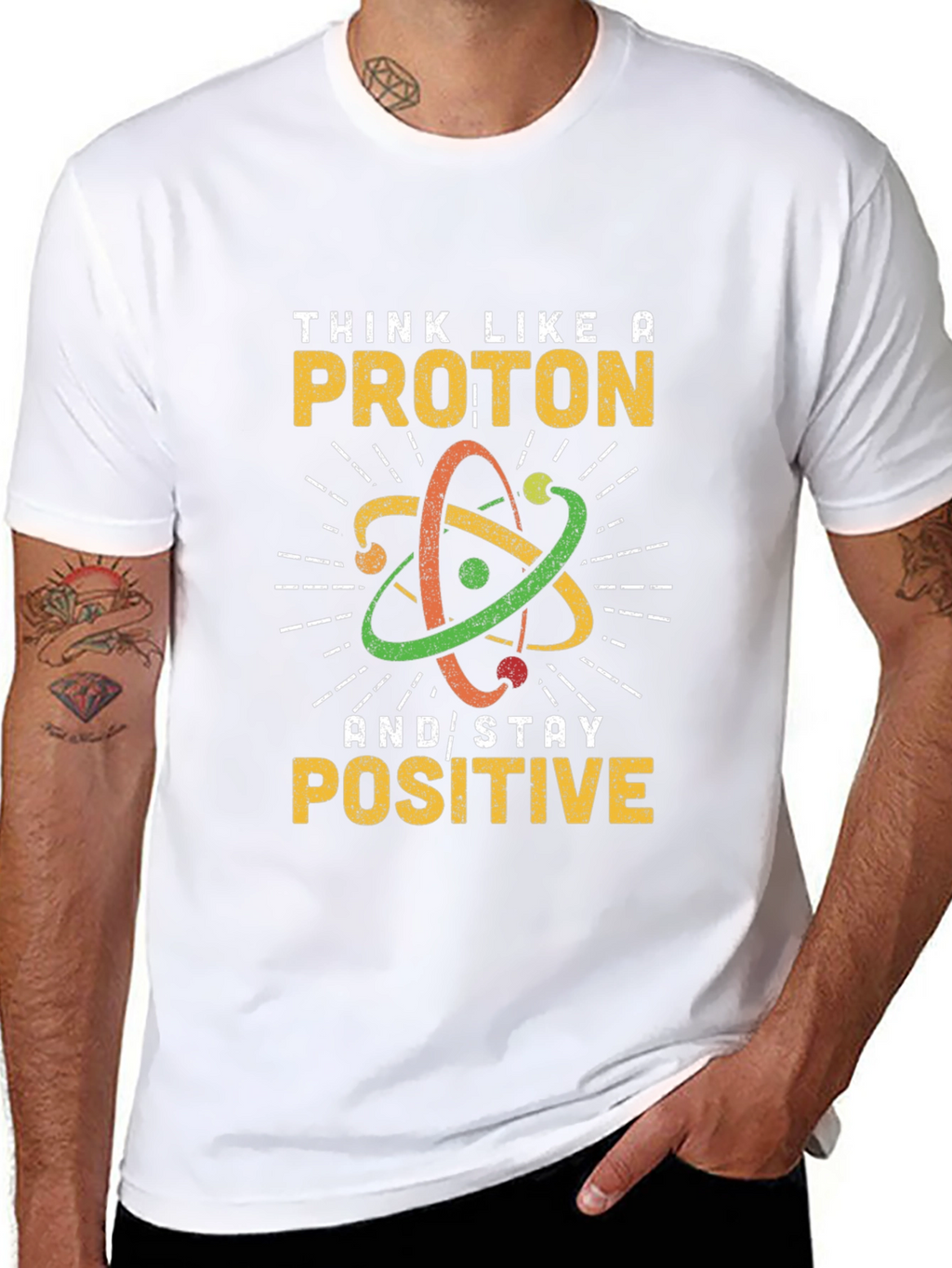 Think Like a Proton Black Graphic Tee