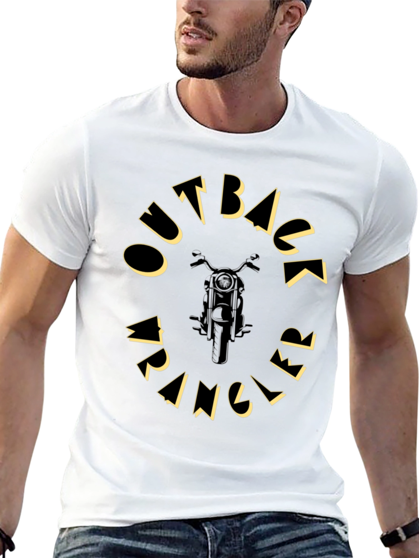 Outback Wrangler Black Graphic Tee