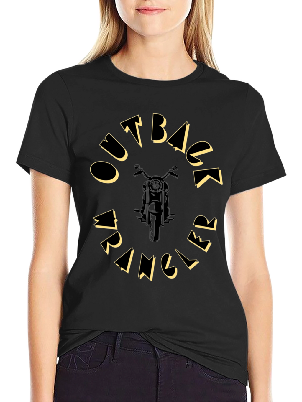 Outback Wrangler Black Graphic Tee