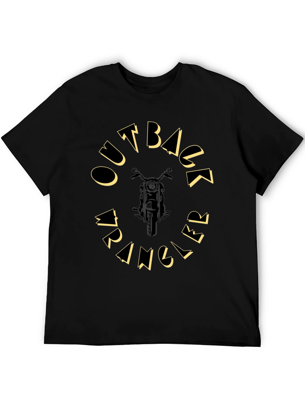 Outback Wrangler Black Graphic Tee