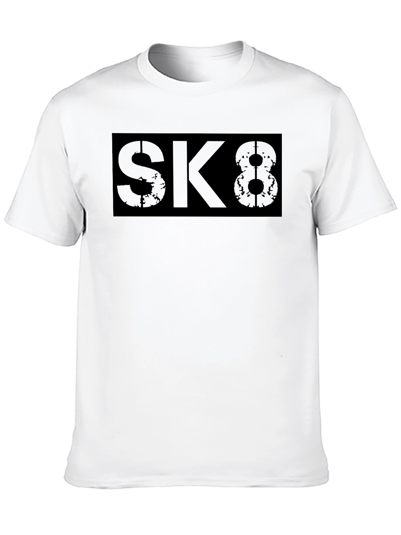 SK8 Black Graphic T-Shirt - Urban Style Tee