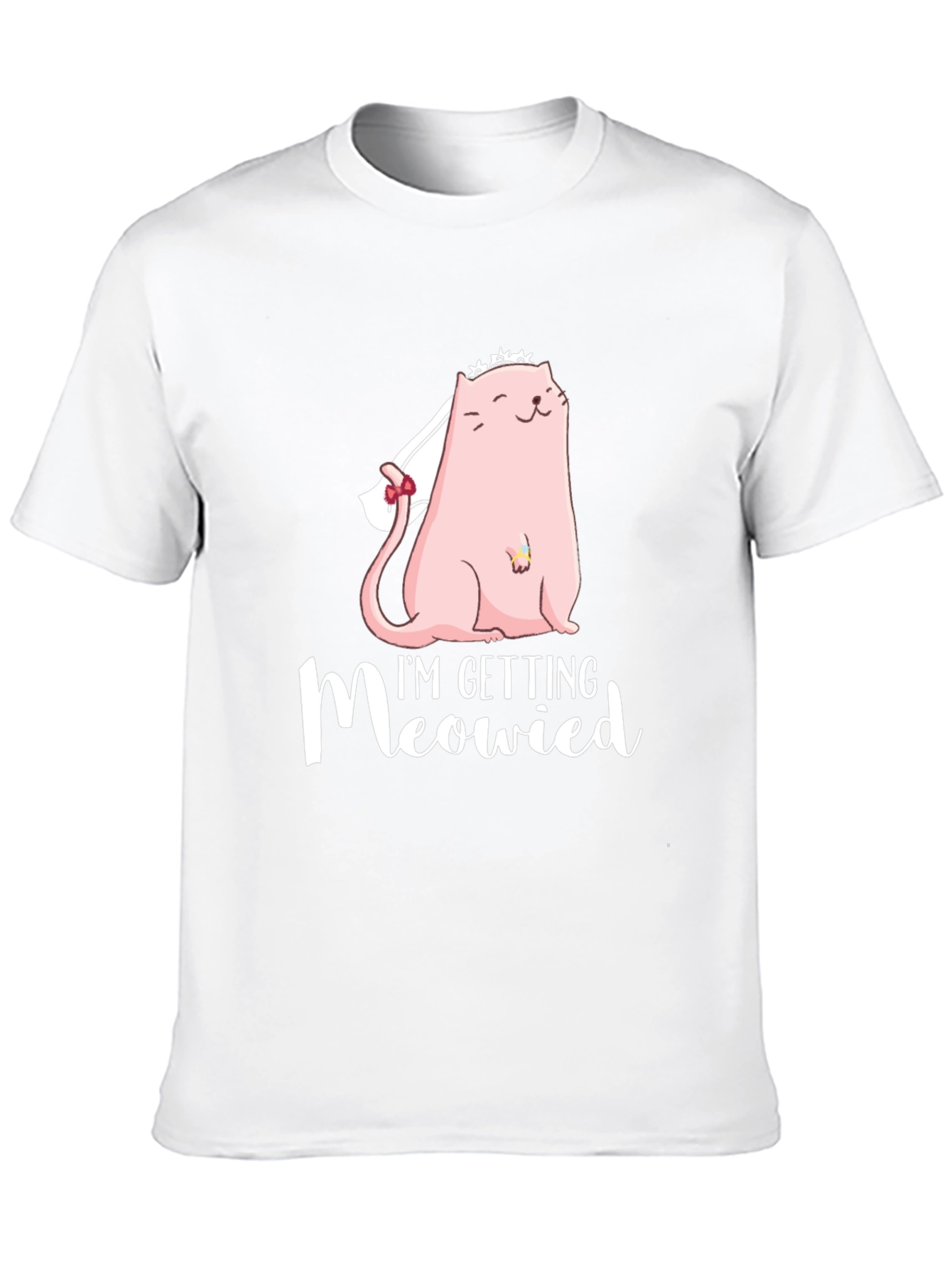 Im Getting Meowied Tee - Bride Cat