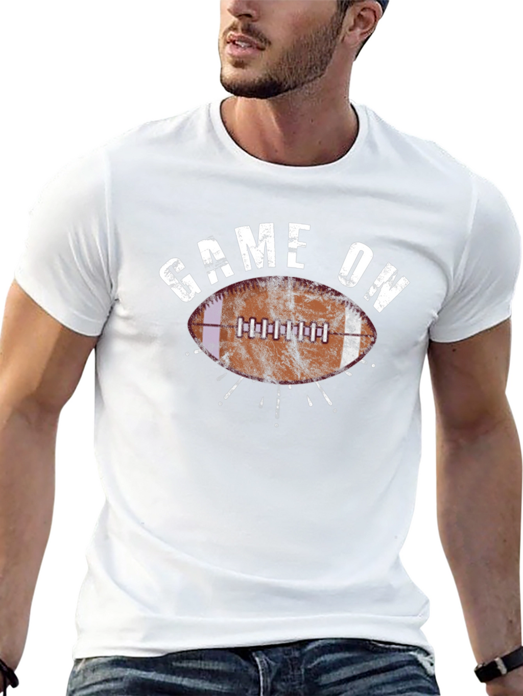 Game On Football Graphic T-Shirt