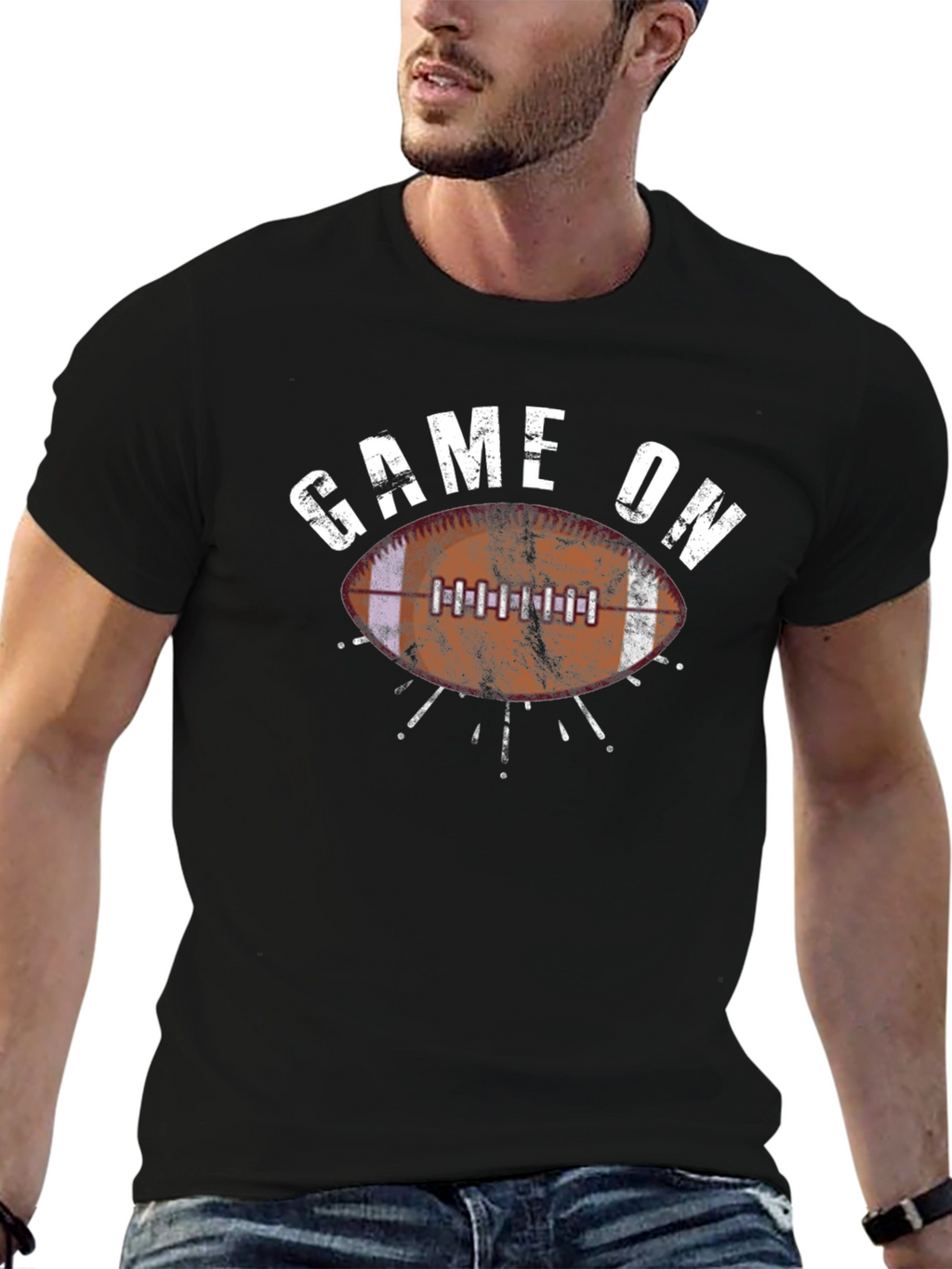 Game On Football Graphic T-Shirt