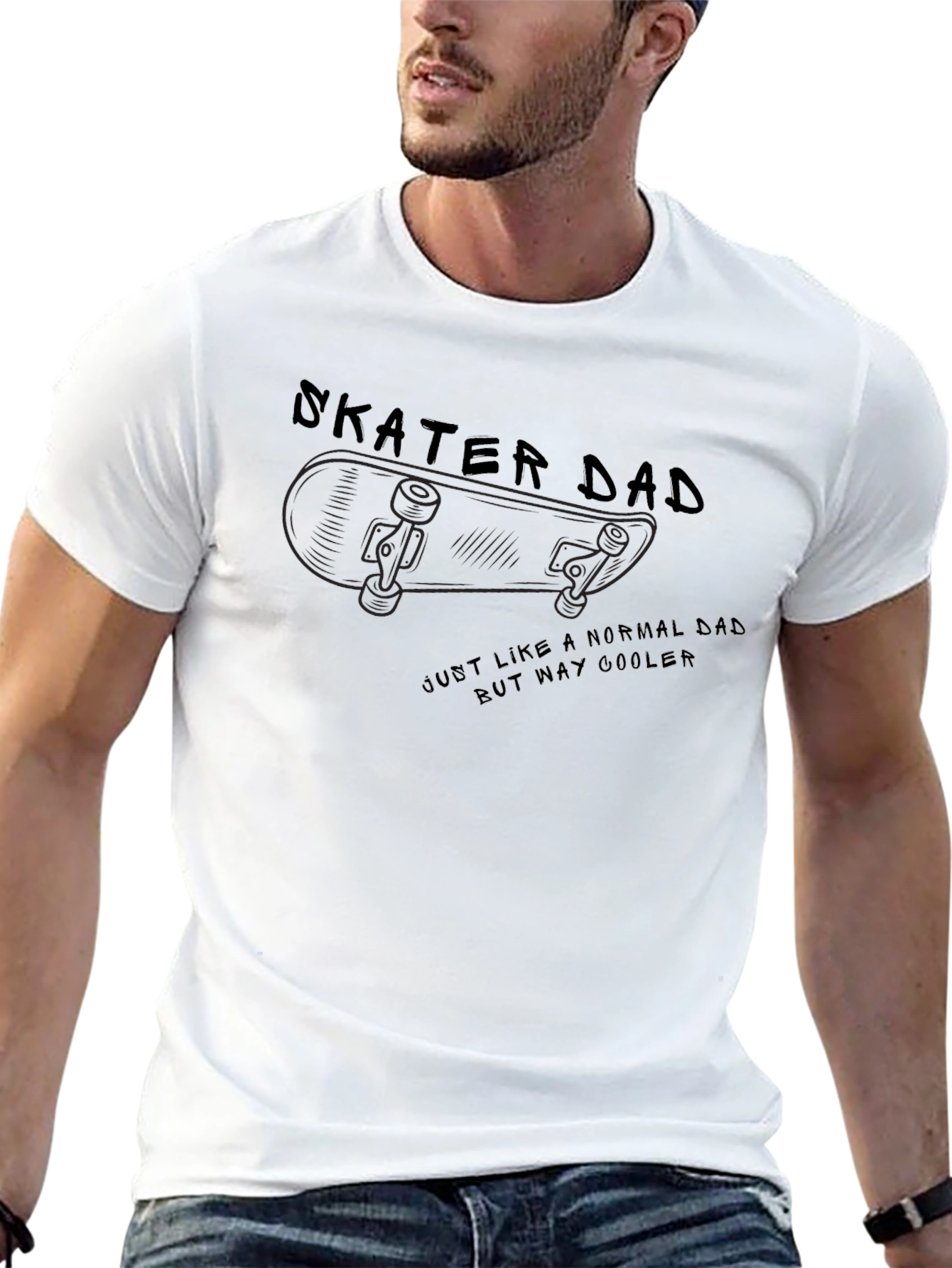 Skater Dad T-Shirt - Cool Dad Tee