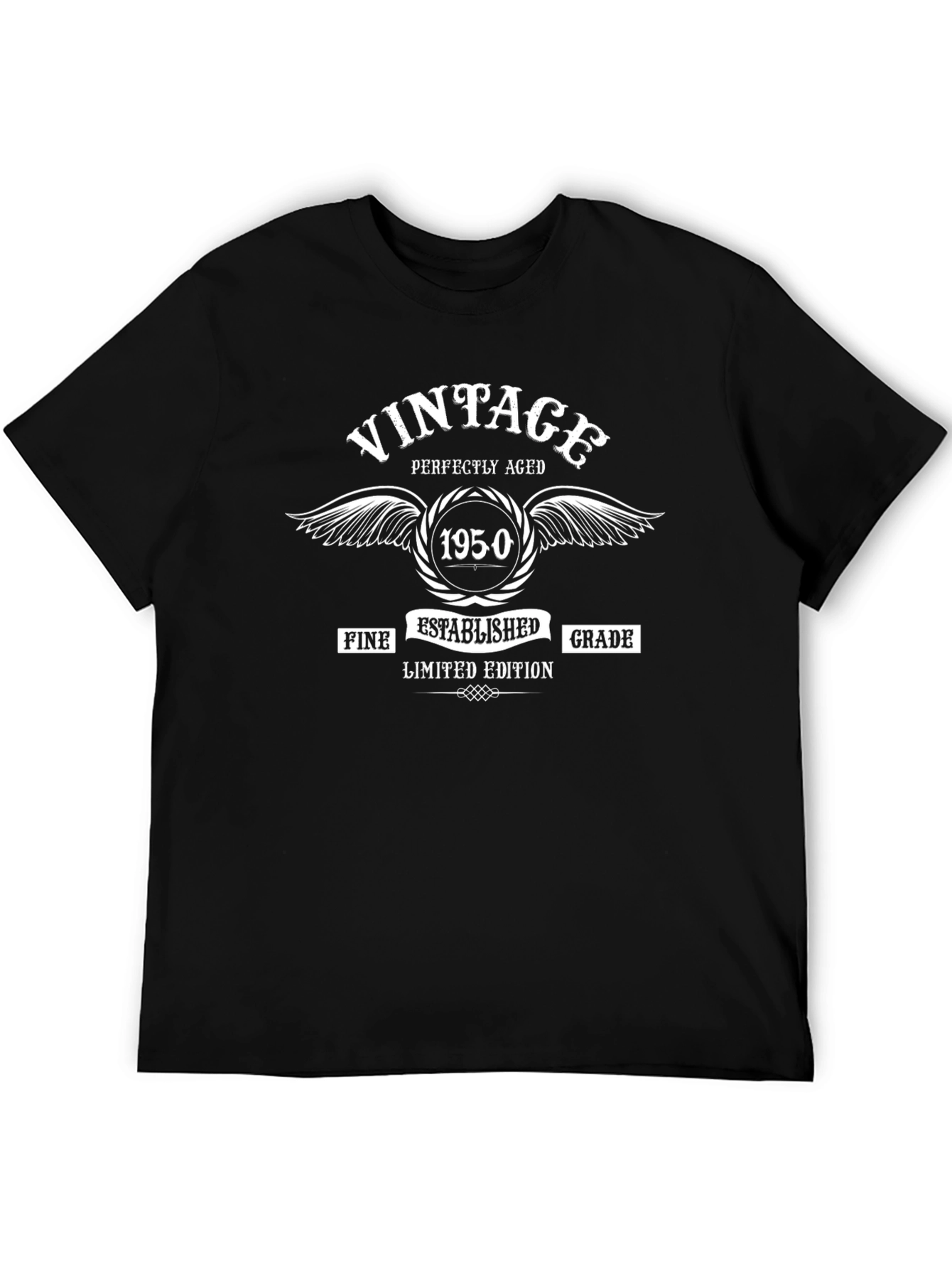 Vintage Aged 1950 Limited Edition Black T-Shirt