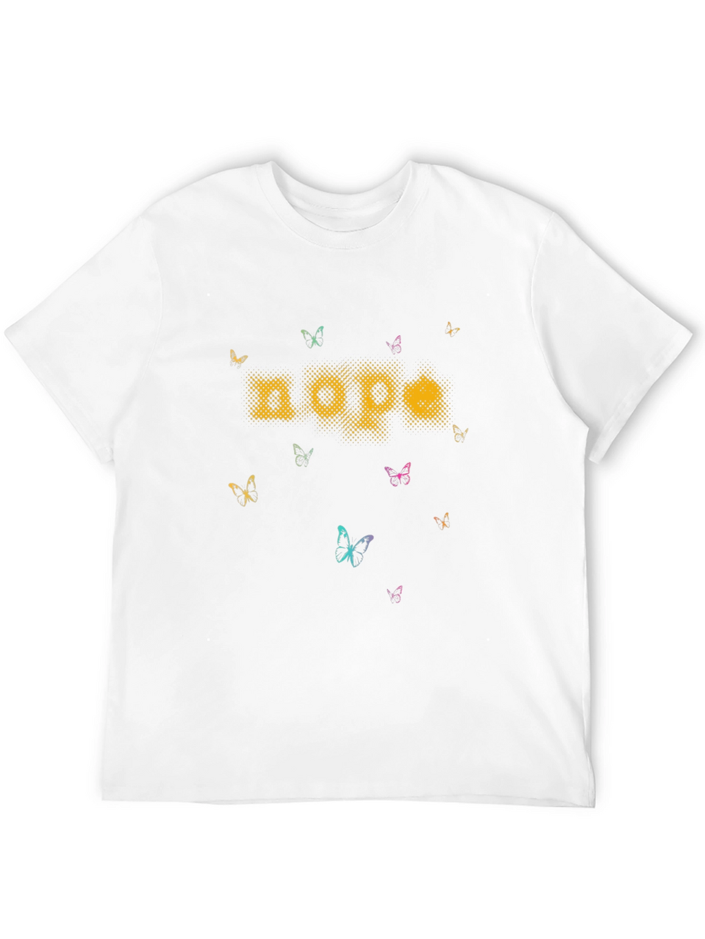 Nope Butterfly Graphic T-Shirt - Soft Cotton Crew Neck